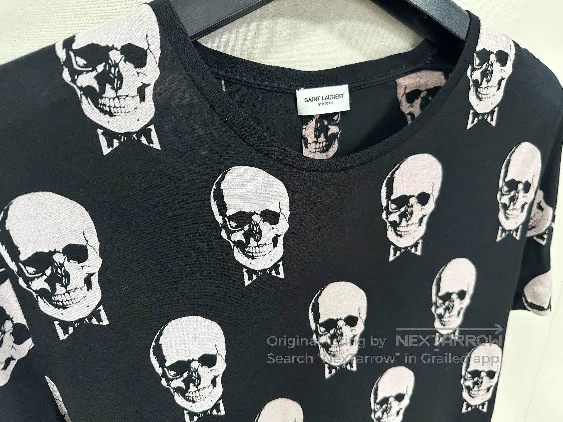 Hedi Slimane Saint Laurent 15FW Skull Print Tee. Size US M / EU 48-50 / 2 - 3 Thumbnail
