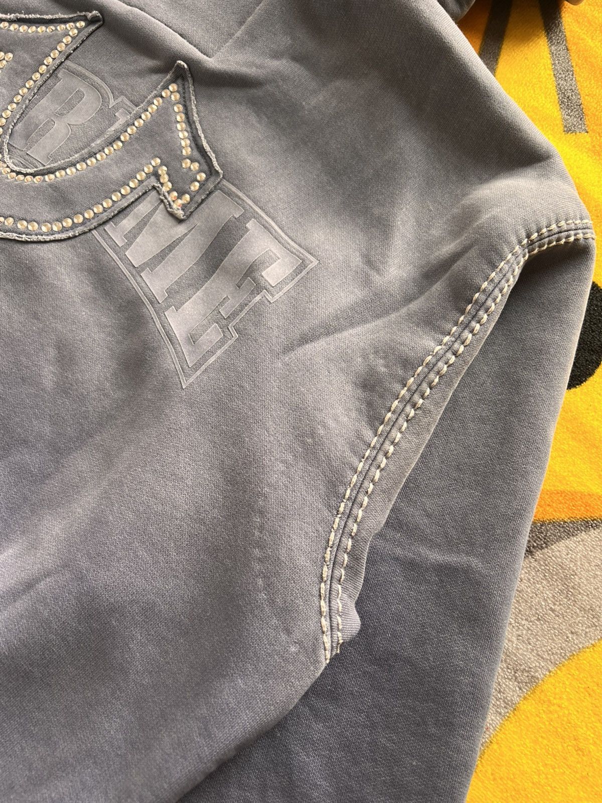 Supreme × True Religion Supreme x True Religion Zip-Up Hoodie blue Indigo rhinestone Size US M / EU 48-50 / 2 - 21 Thumbnail