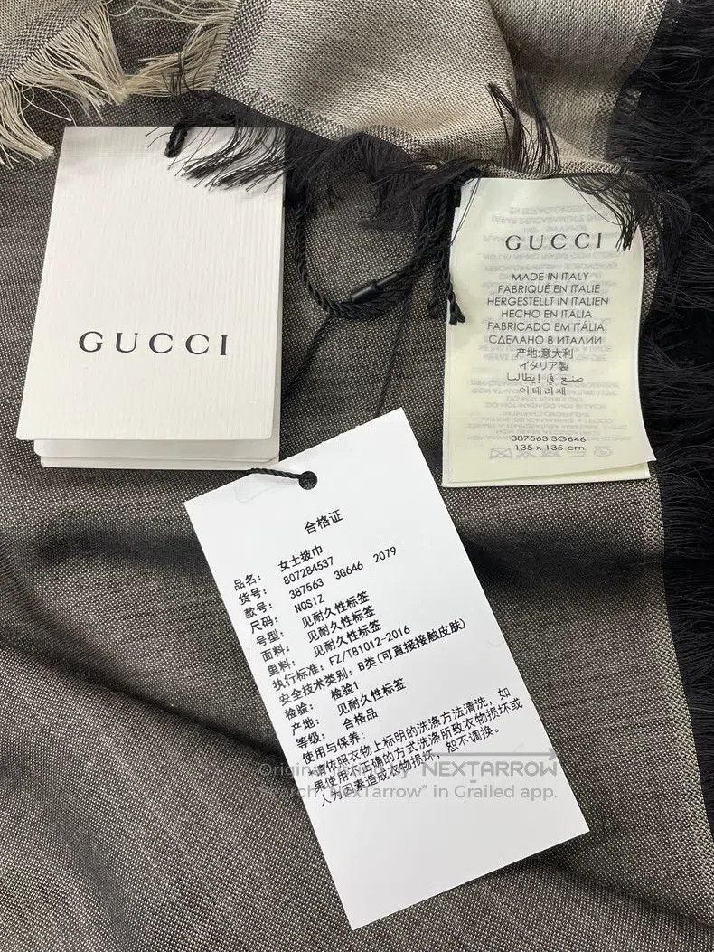 Gucci Gucci Full logo scarf Size ONE SIZE - 5 Thumbnail