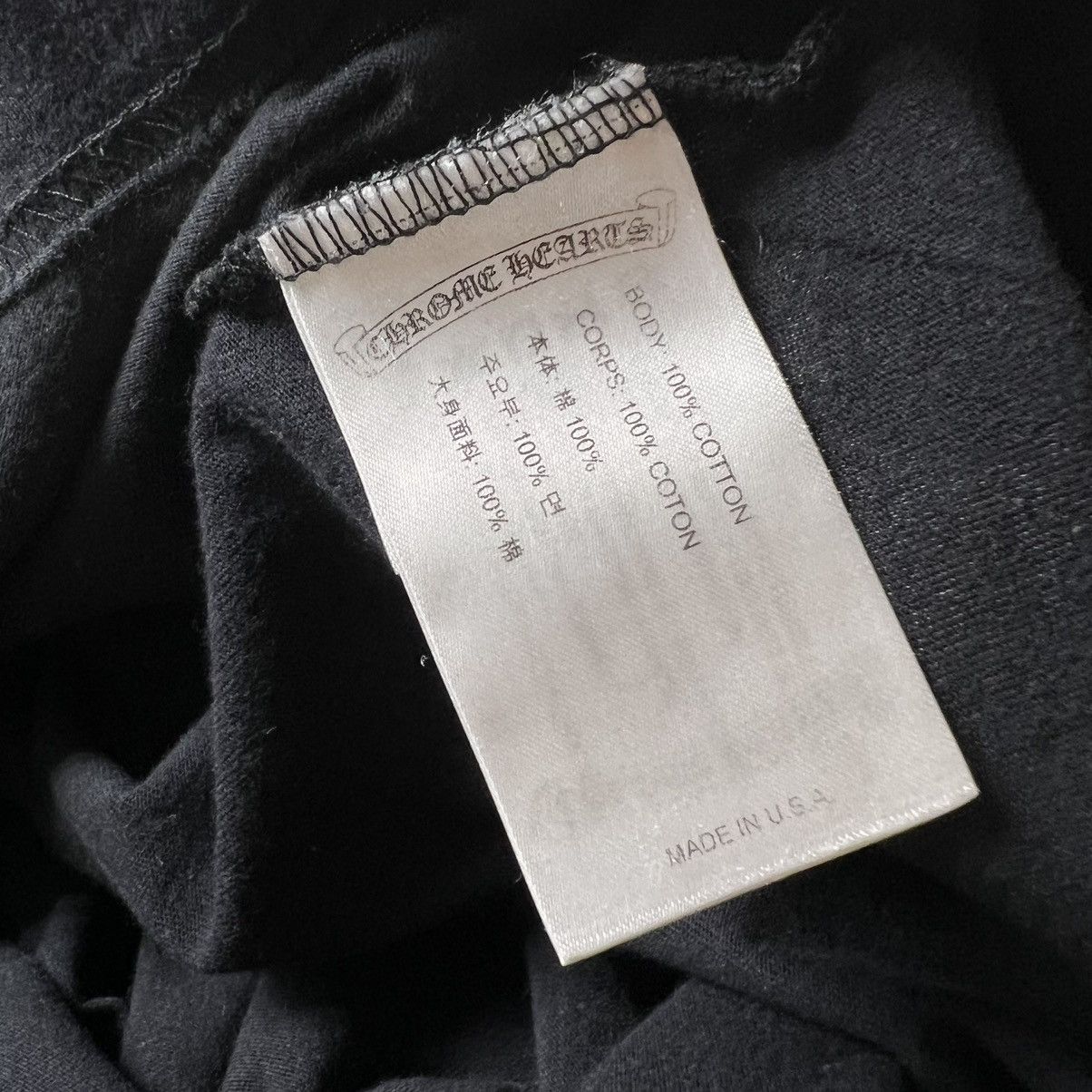Chrome Hearts Chrome hearts t shirt medium pre owned back script logo Size US M / EU 48-50 / 2 - 4 Thumbnail