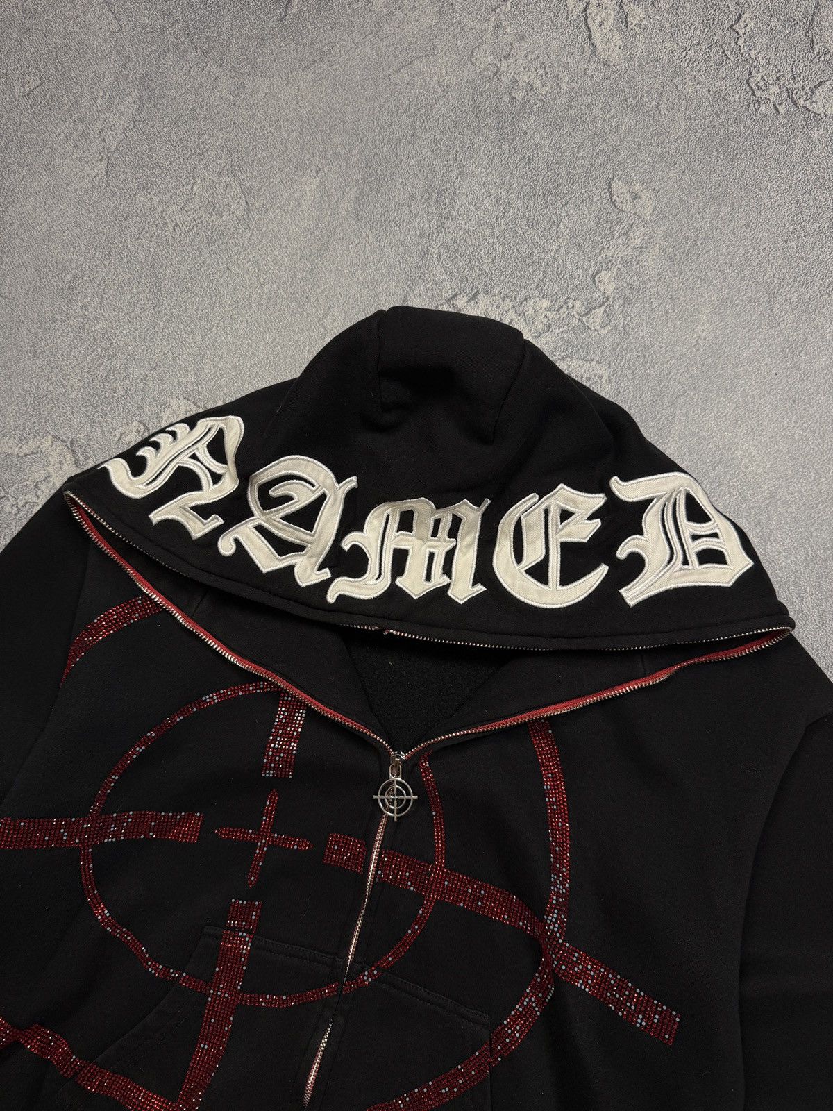 Named Collective Named Collective Mission Zip Hoodie Black/Red Target Size US XS / EU 42 / 0 - 6 Thumbnail