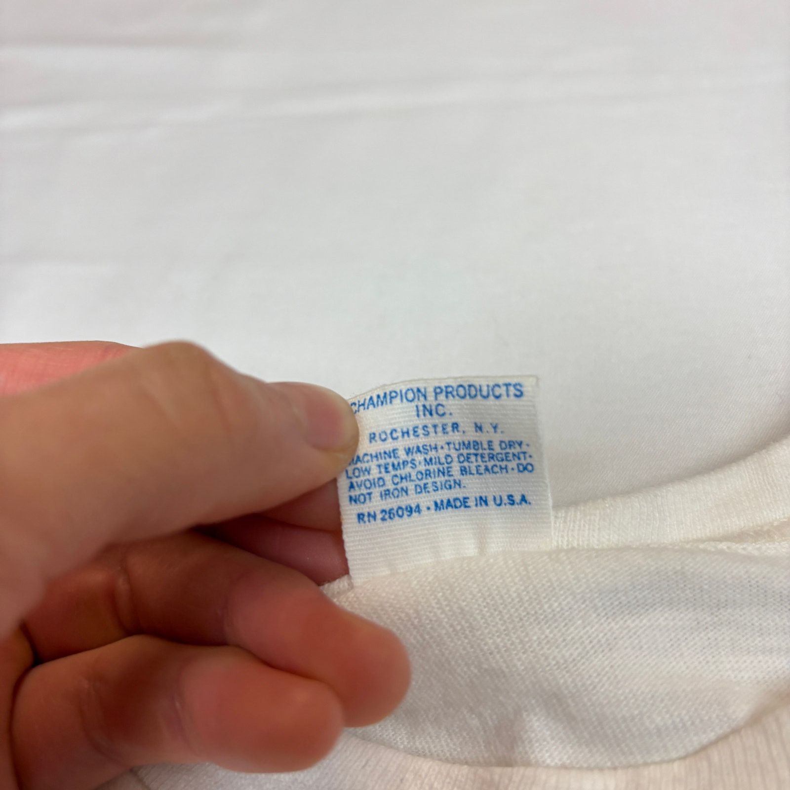 Champion Vintage 70s Champion Blue Bar Tee Shirt Men's L Size US L / EU 52-54 / 3 - 7 Thumbnail