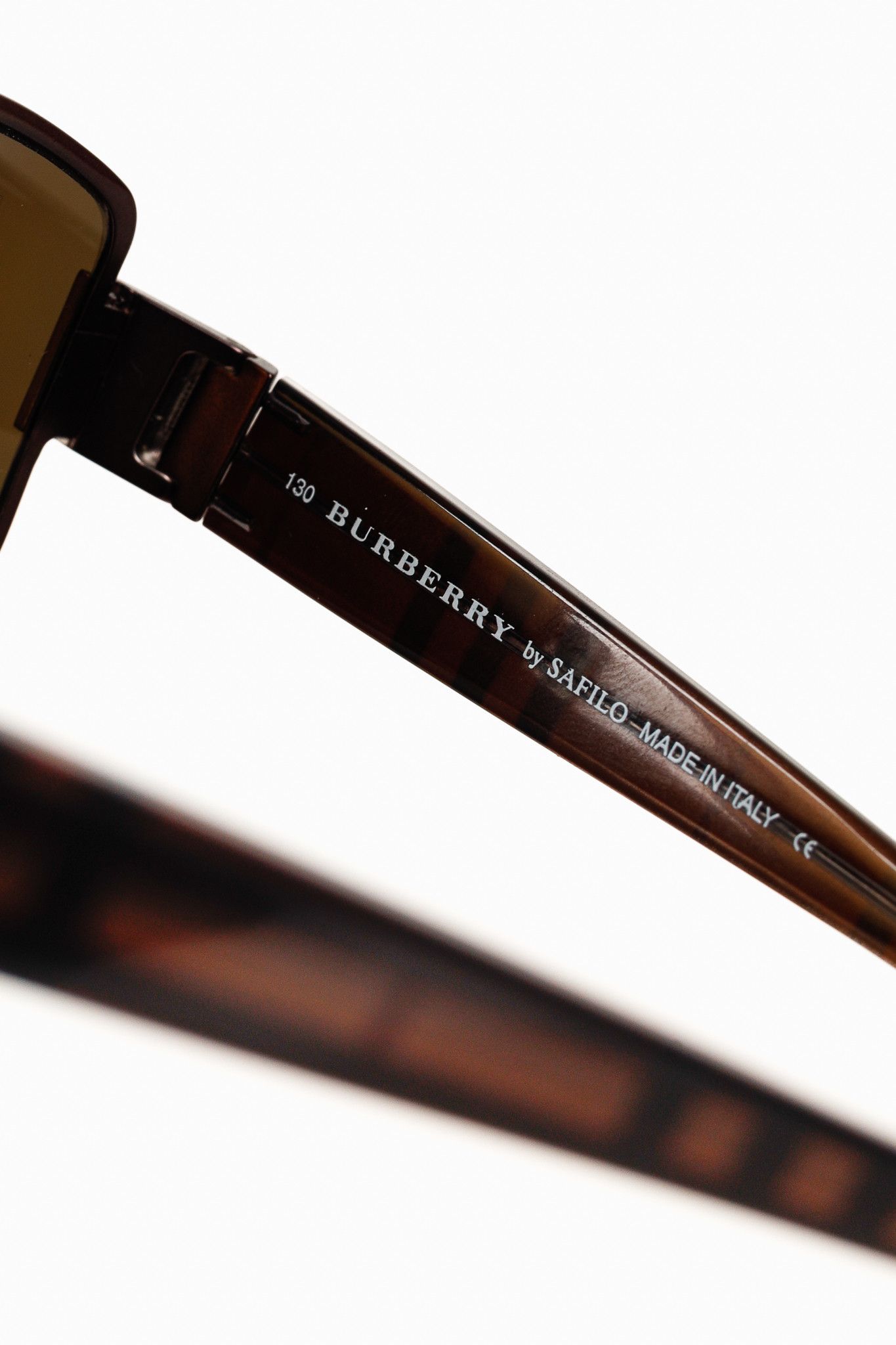 Burberry × Safilo Burberry B9412/S Check-Print Rectangular Sunglasses Size ONE SIZE - 8 Thumbnail