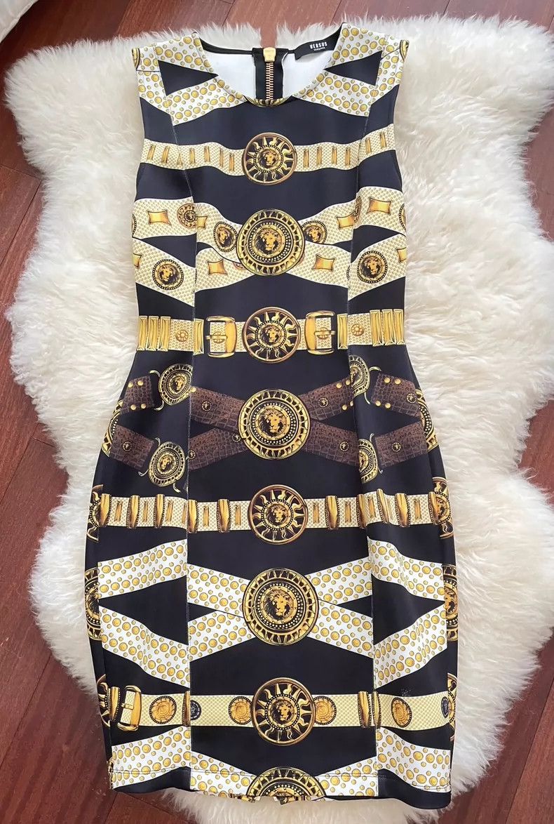 Versace Versace Printed viscose sleeveless dress Size S / US 4 / IT 40 - 1 Thumbnail