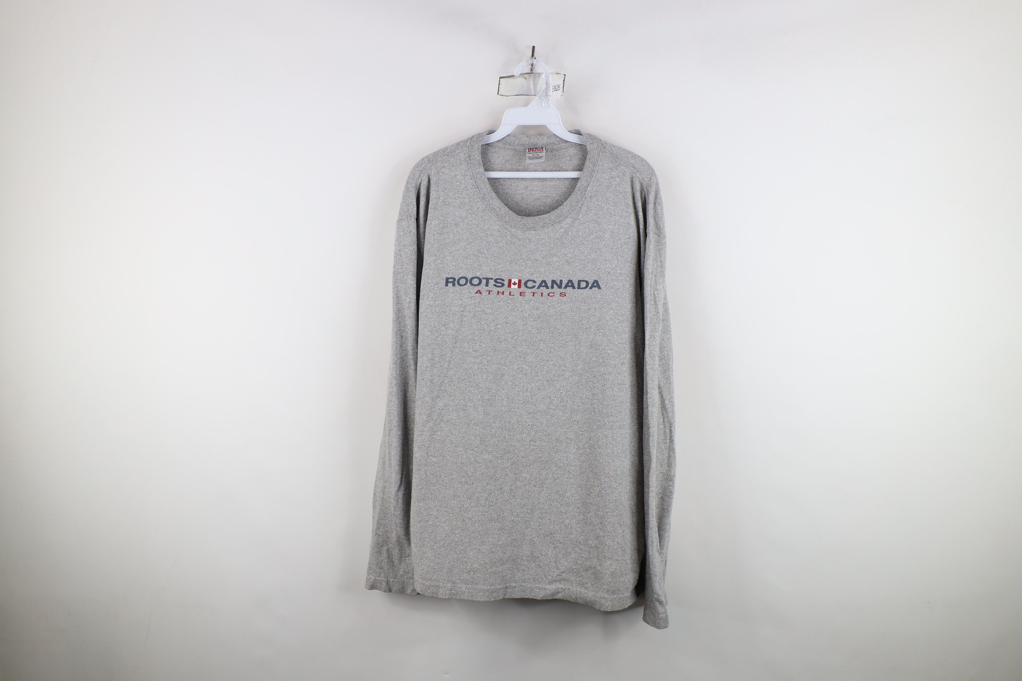 Vintage Vintage 90s Roots Athletics Jersey Knit Long Sleeve T-Shirt Size US XL / EU 56 / 4 - 1 Thumbnail