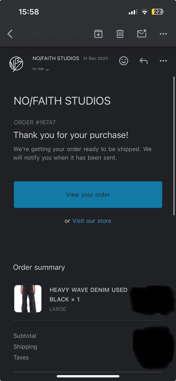 No Faith Studios Black Heavy Wave Denim No Faith Studios Size US 40 / EU 56 - 11 Thumbnail