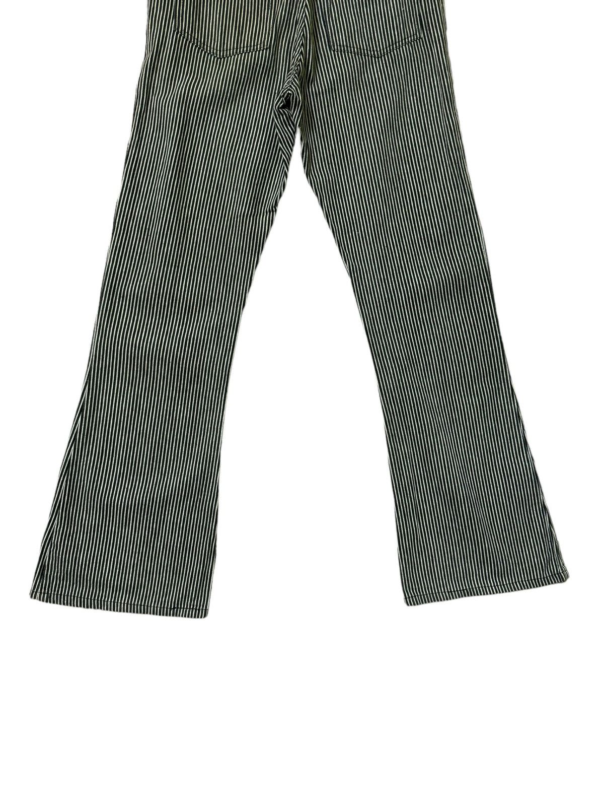 If Six Was Nine × Japanese Brand × Tornado Mart Flare Jeans Striped Design Faded Bootcut Denim Size US 27 - 2 Thumbnail