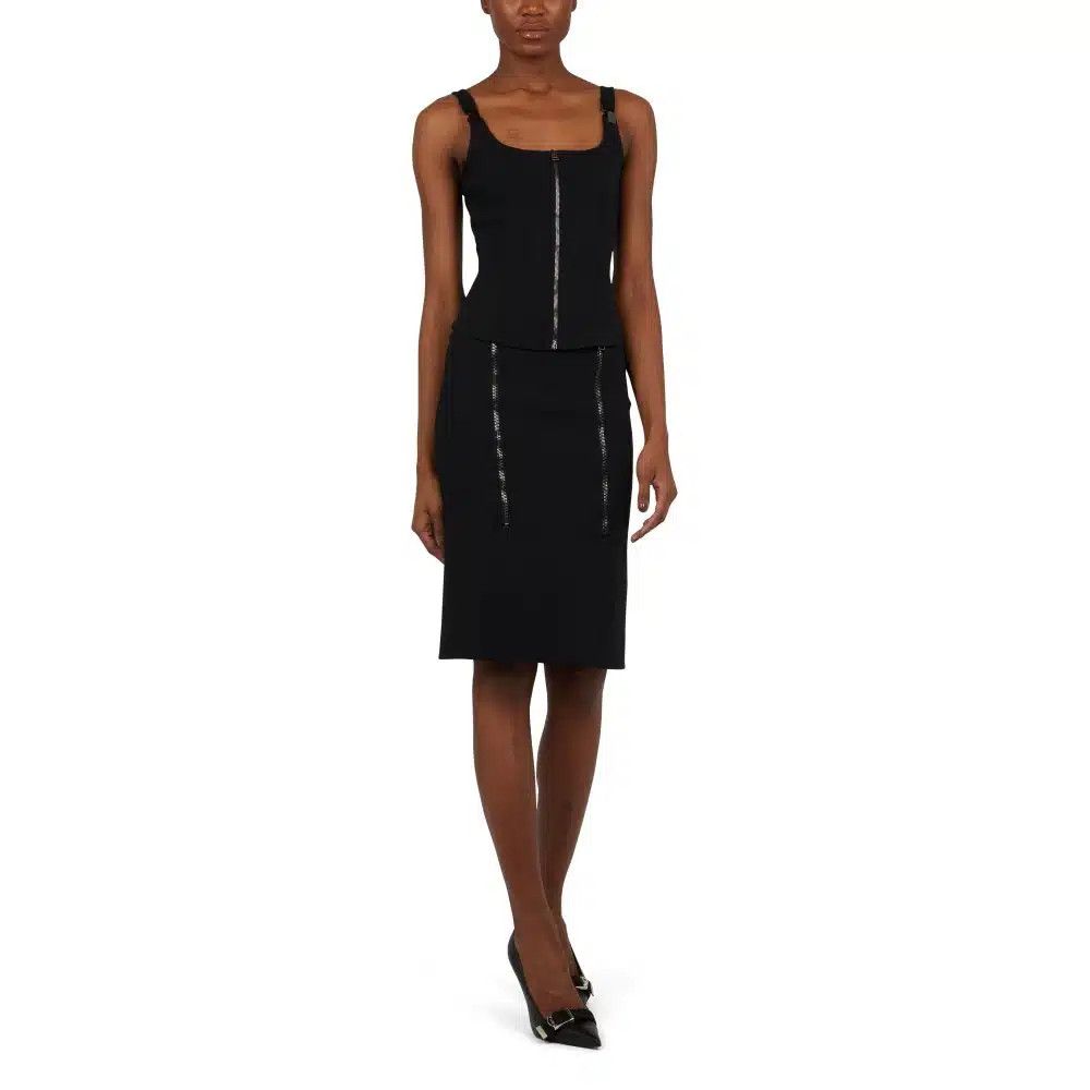 Tom Ford o1loc1c1024 GC5693 Zipper Pencil Skirt in Black Size 27" / US 4 / IT 40 - 3 Thumbnail