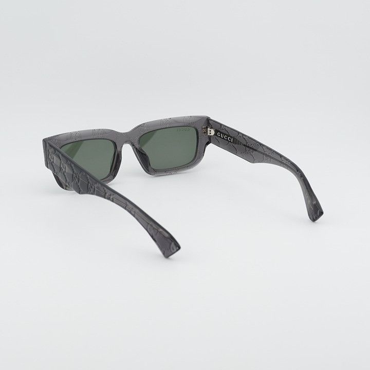 Gucci Gucci GG1838S 011 Sunglasses Grey with GG Pattern Rectangle Size ONE SIZE - 2 Thumbnail