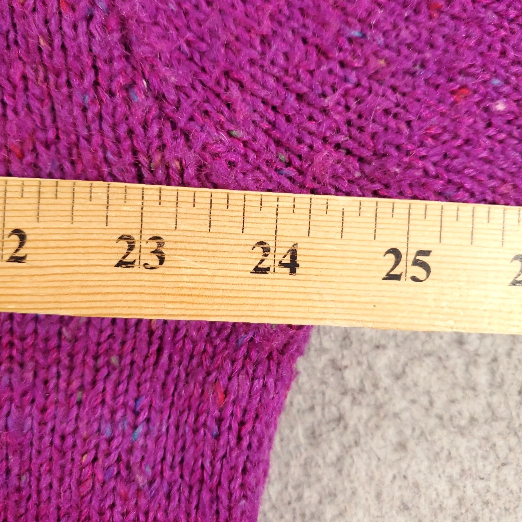 Vintage Laura Peterson Sweater Womens XL Purple Tight-Knit Long Sleeve Casual Pullover 80s 90s Classic Size XL / US 12-14 / IT 48-50 - 4 Thumbnail
