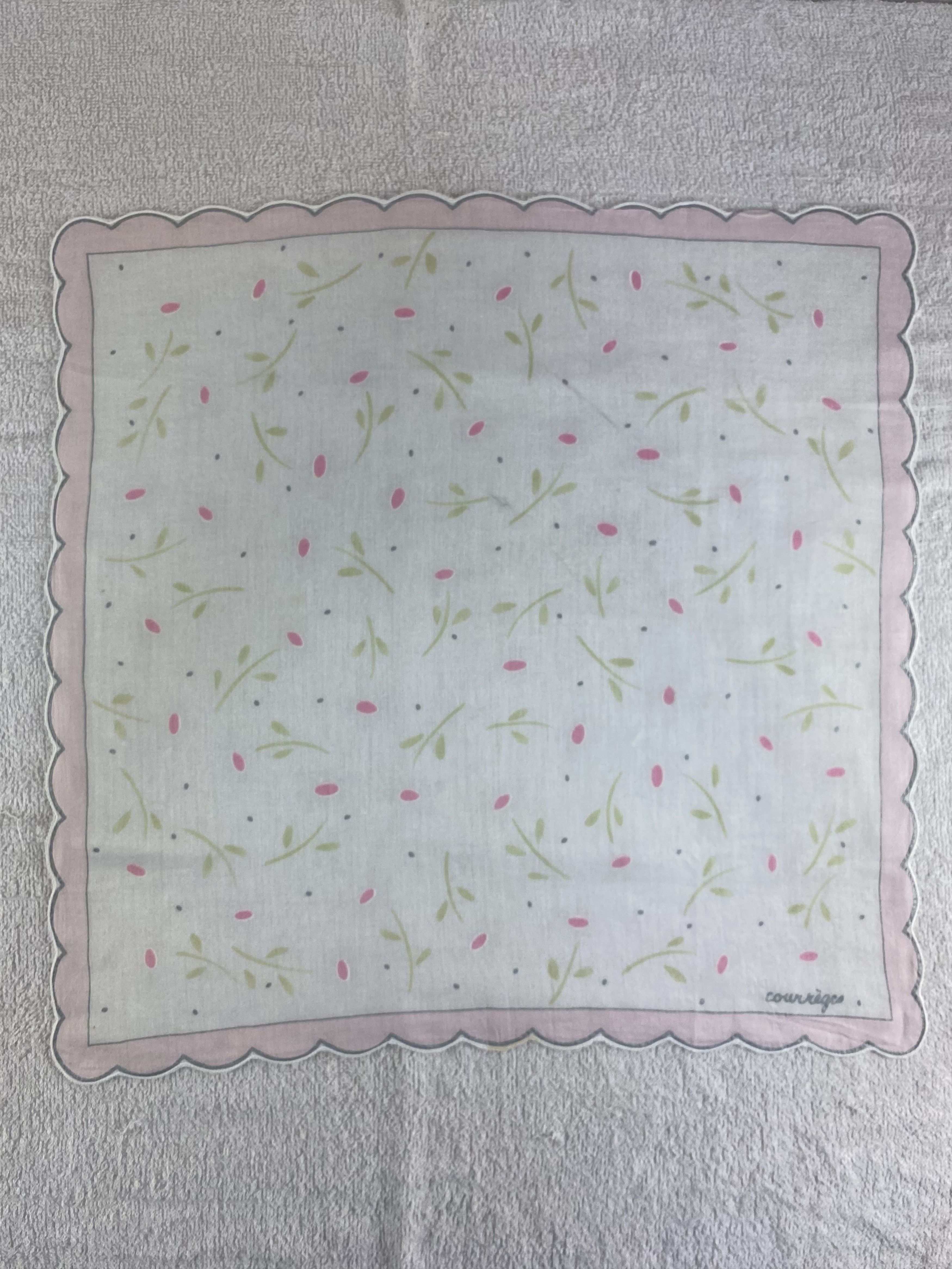 Courreges Courreges Handkerchief / Bandana / Neckerchief C146 Size ONE SIZE - 3 Thumbnail