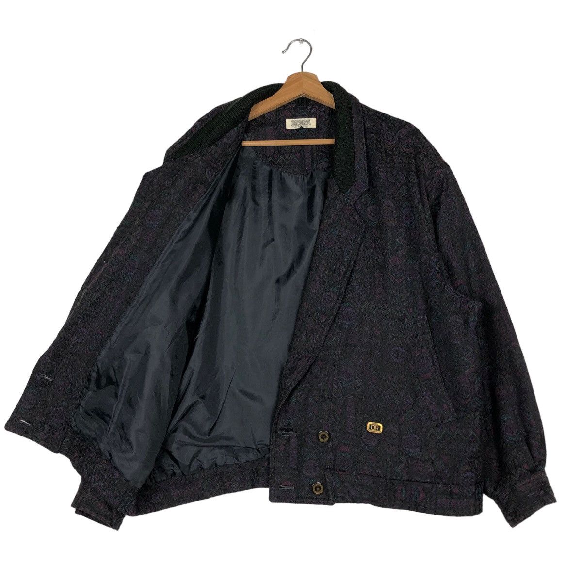 Japanese Brand Vintage Bomber Jacket Arora Full Print Double Breast Collar Size US L / EU 52-54 / 3 - 11 Thumbnail