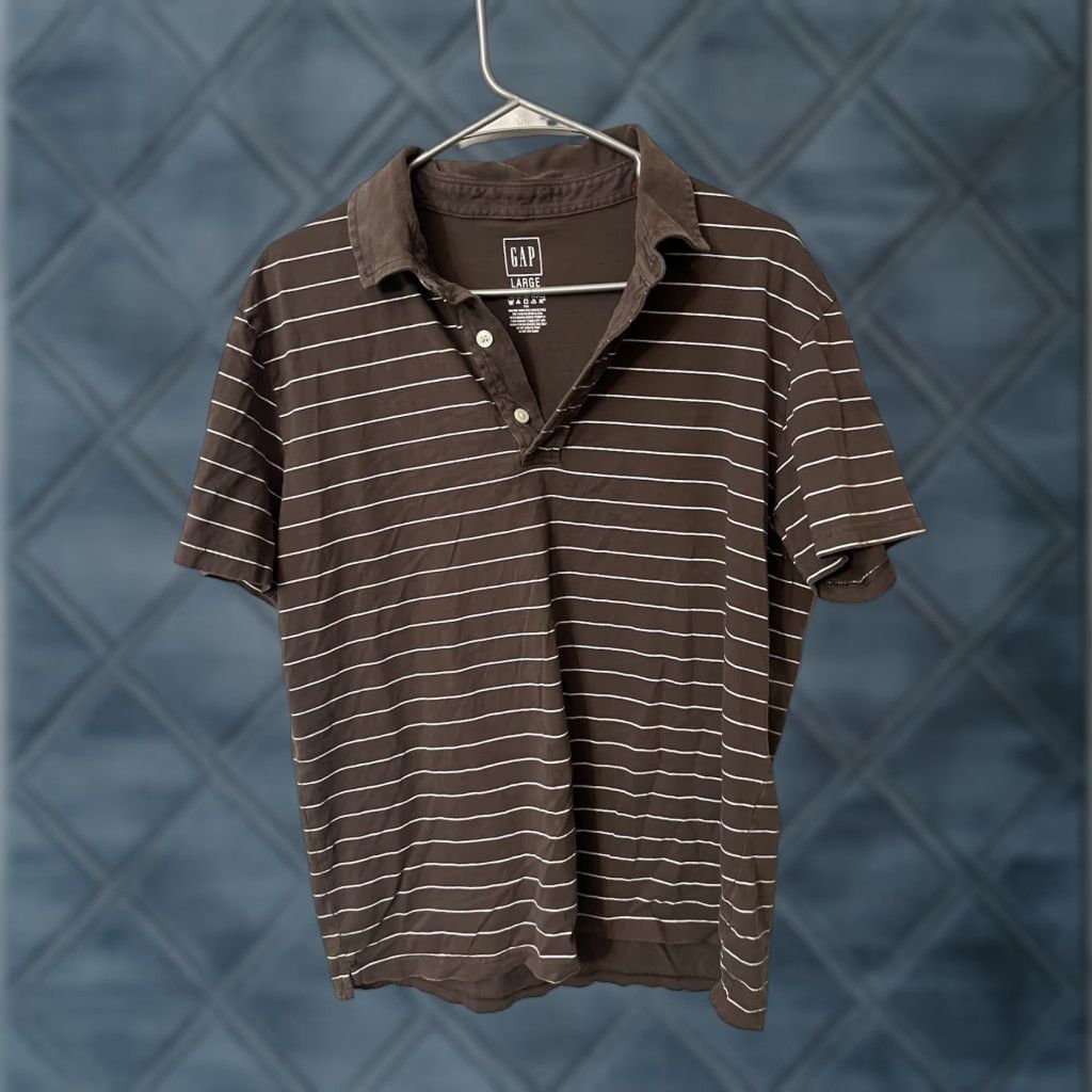 Gap Gap Polo Shirt Mens Size Large Brown Short Sleeve Casual Polo Size US L / EU 52-54 / 3 - 1 Thumbnail