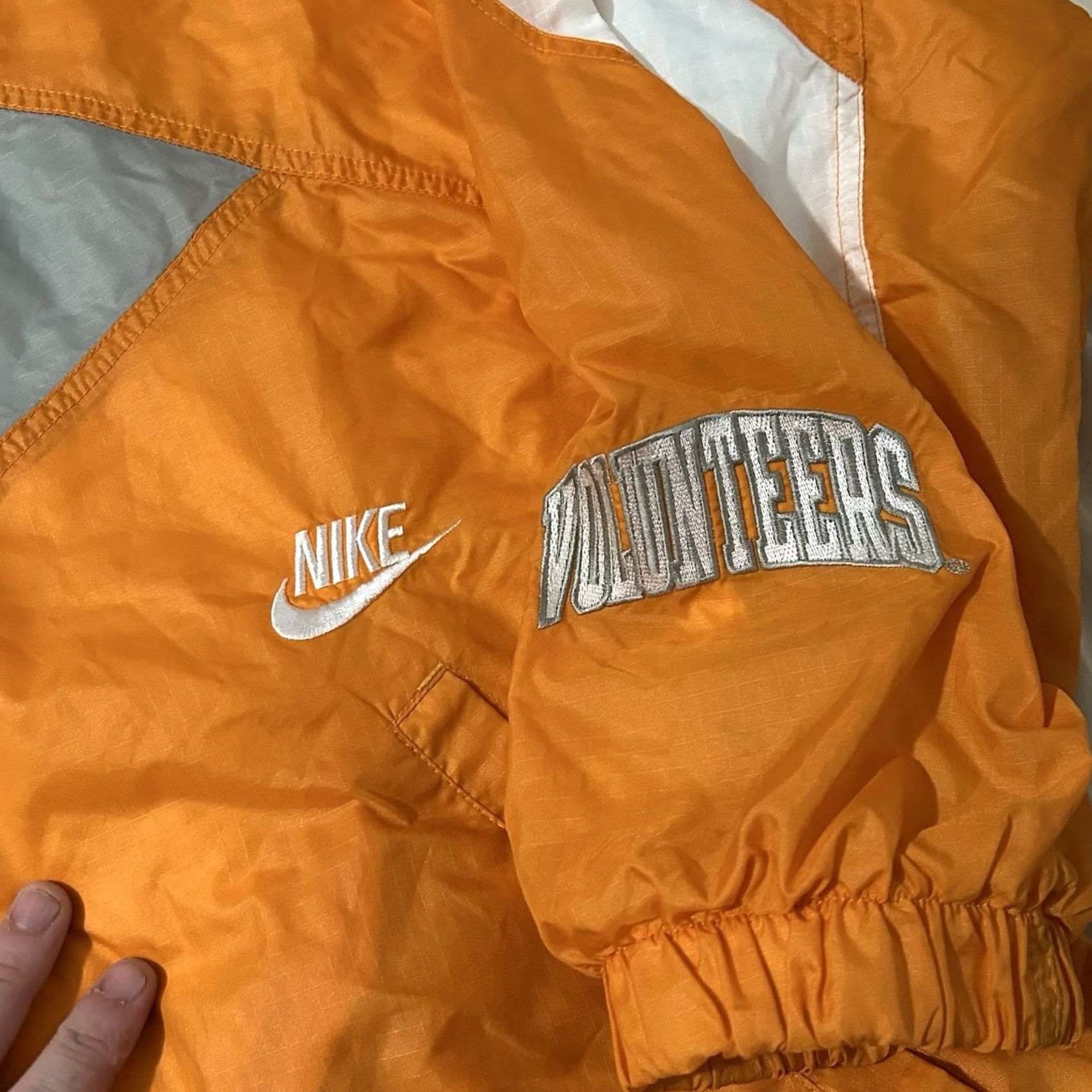 Nike VINTAGE Nike Tennessee Volunteers Windbreaker Track Jacket 2XL Mens Orange 90s Size US XXL / EU 58 / 5 - 3 Thumbnail