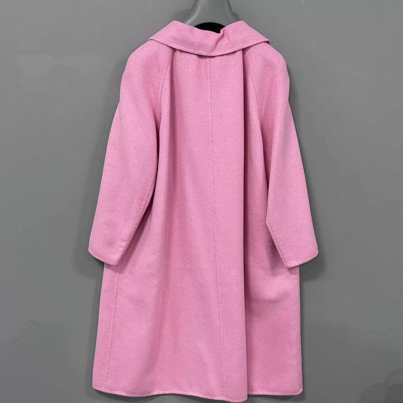 Prada PRADA Pink Wool Thin Overcoat Size 44 Size M / US 6-8 / IT 42-44 - 3 Thumbnail