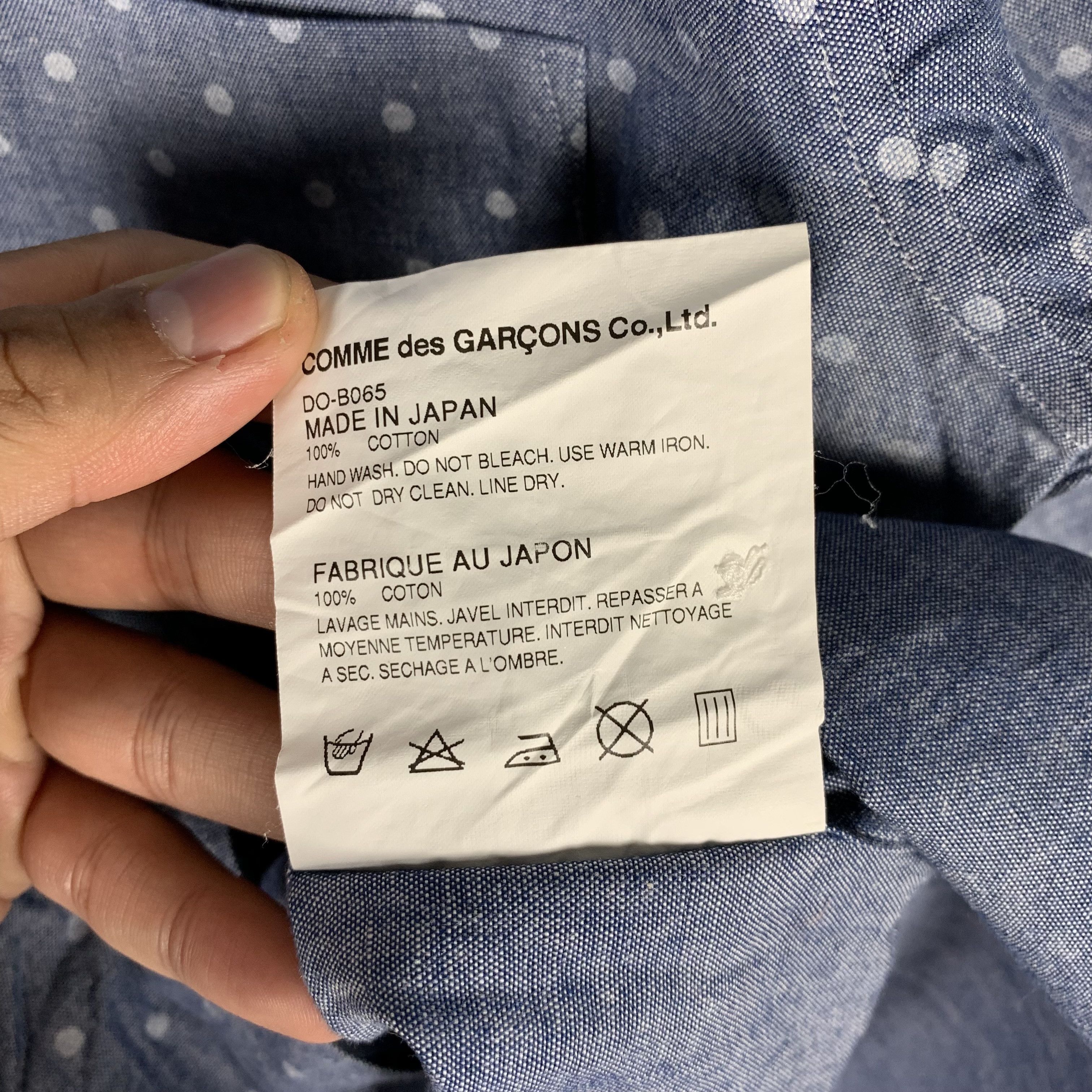 Comme des Garcons HOMME DEUX Comme Des Garcons Polkadot Chambray Shirt Size US S / EU 44-46 / 1 - 5 Thumbnail