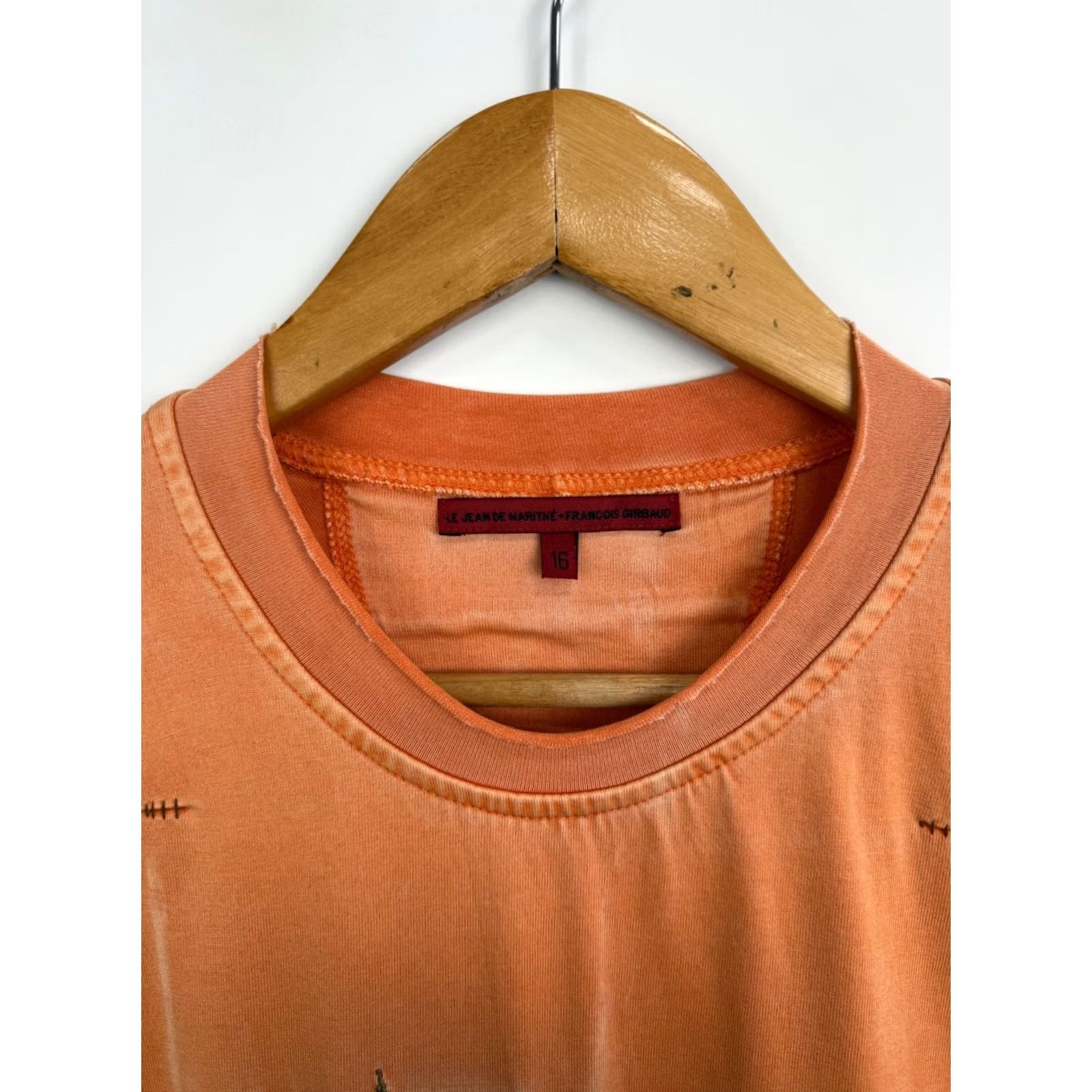 Vintage 🇫🇷 Vintage 00s Marithe Francois Girbaud Archive Long Sleeve Size 16 Orange Size US L / EU 52-54 / 3 - 5 Thumbnail