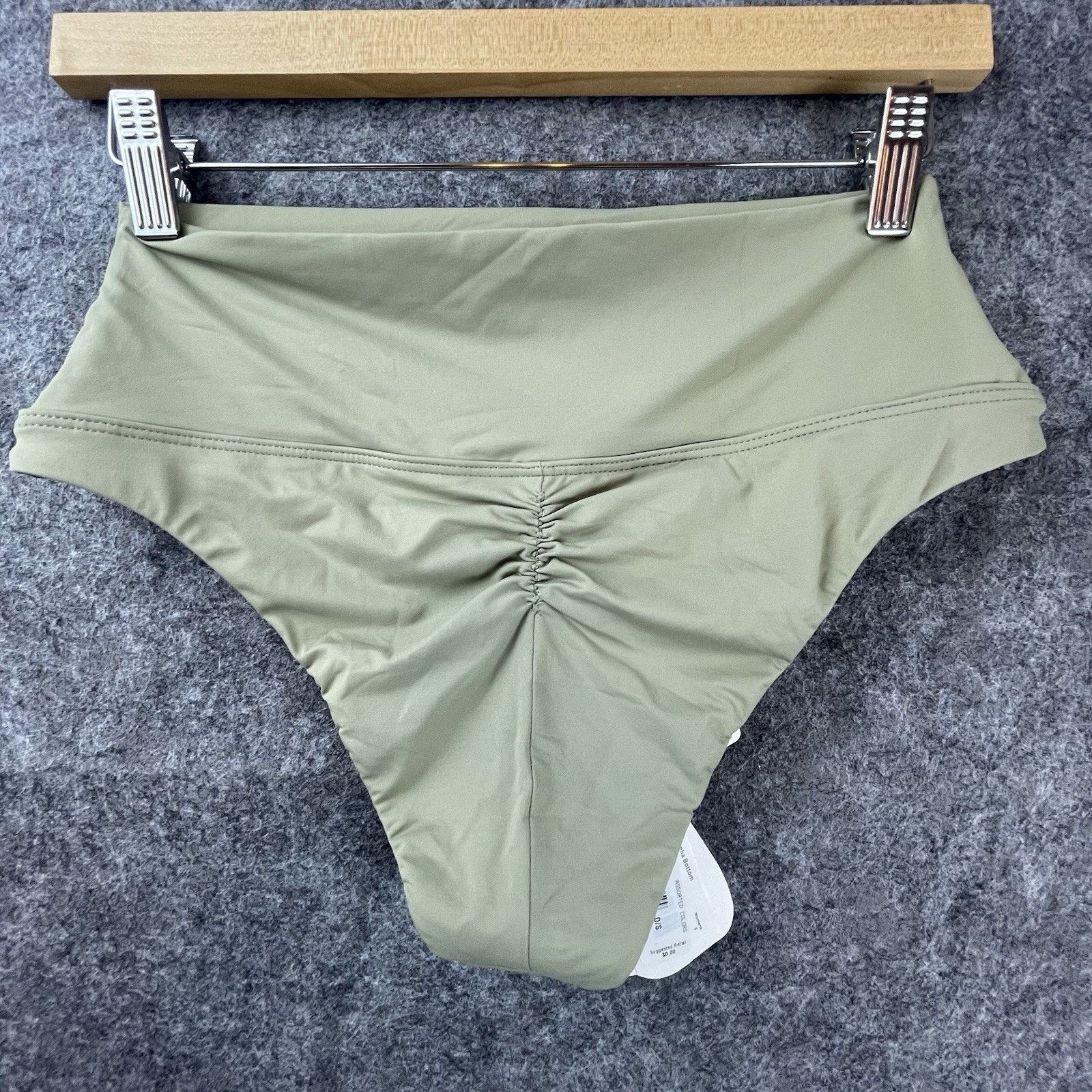 Prana Prana Bikini Bottom Womens Small Aurelia Ruched Sweet Agave Size S / US 4 / IT 40 - 4 Thumbnail