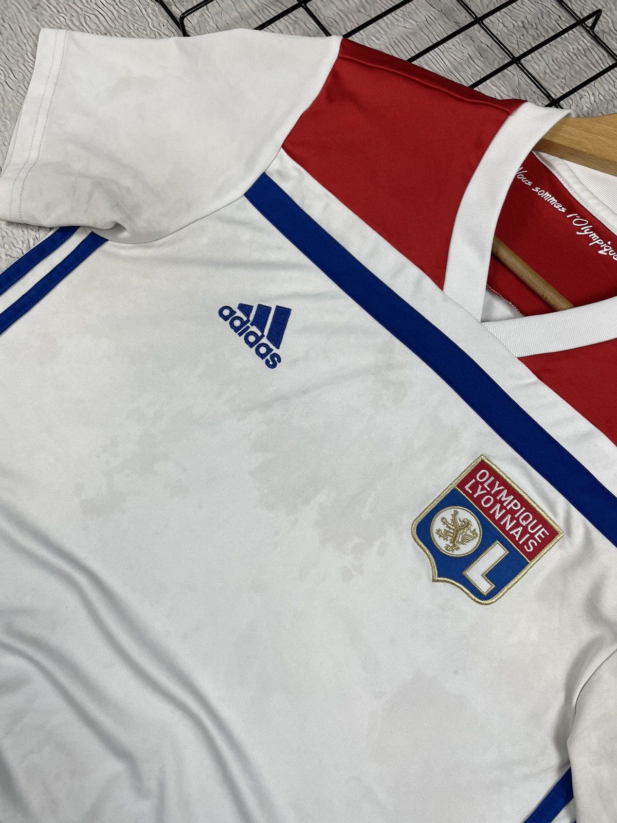 Adidas × Vintage Vintage Olympique Lyonnais 2018/19 Adidas Jersey Blokcore S Size US S / EU 44-46 / 1 - 7 Thumbnail