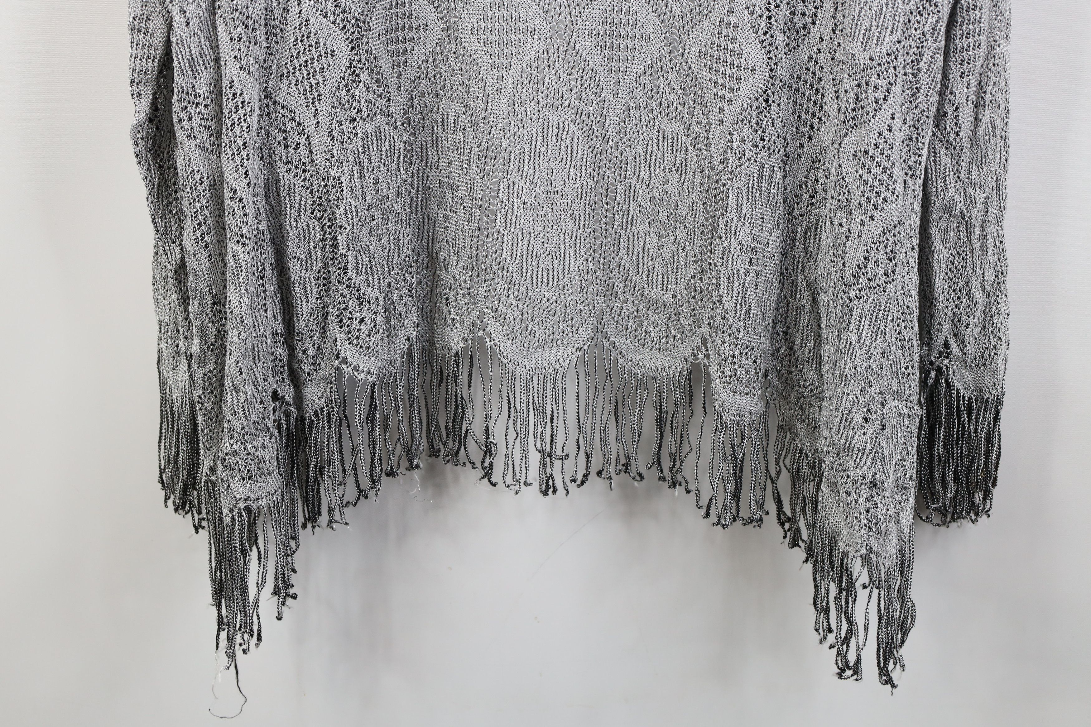 Vintage Vintage 90s Streetwear Open Front Piano Shawl Sweater Size L / US 10 / IT 46 - 13 Thumbnail