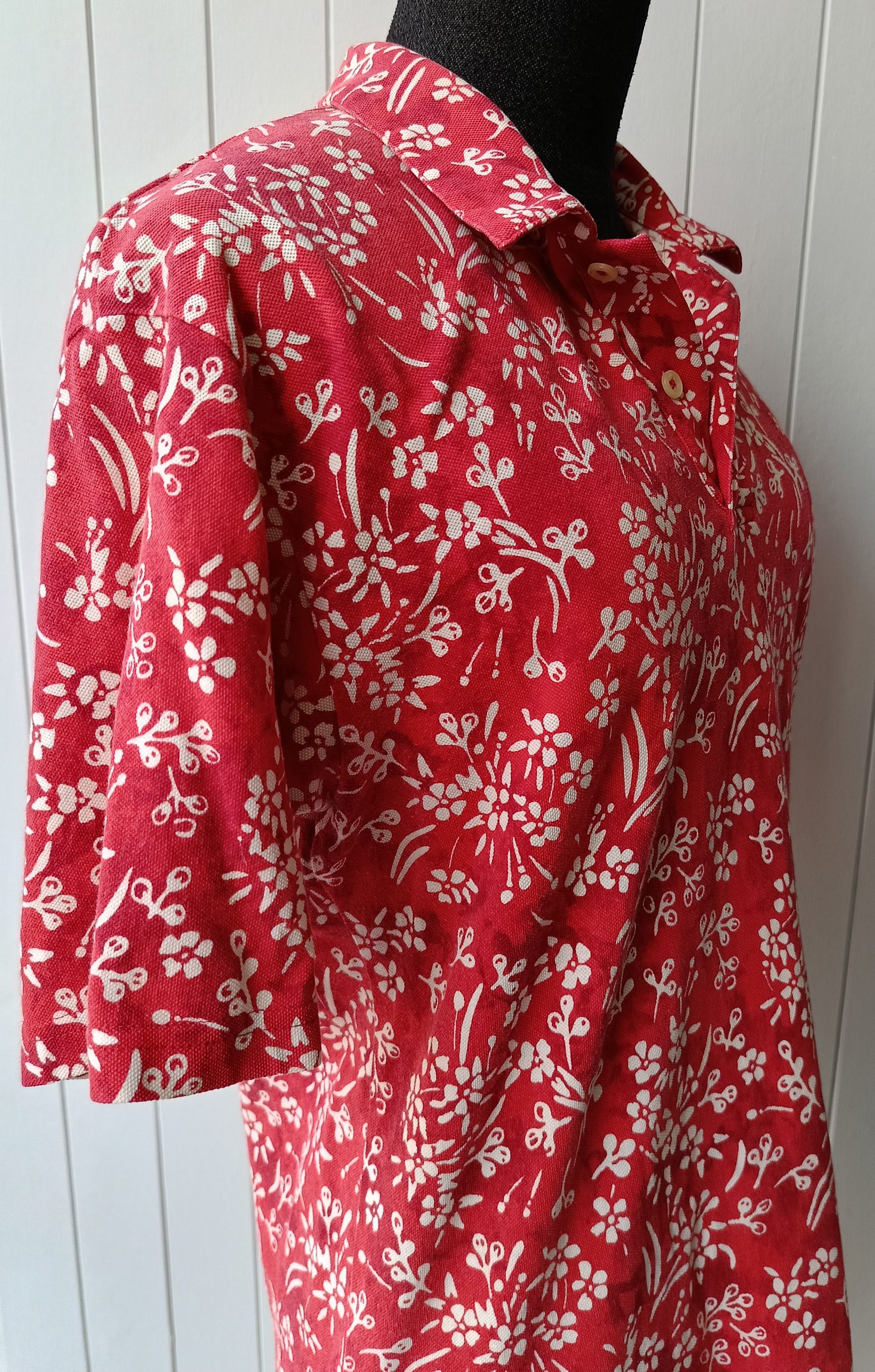 Polo Ralph Lauren POLO Ralph Lauren floral red 90's rare Madagascar shirt Size US S / EU 44-46 / 1 - 5 Thumbnail