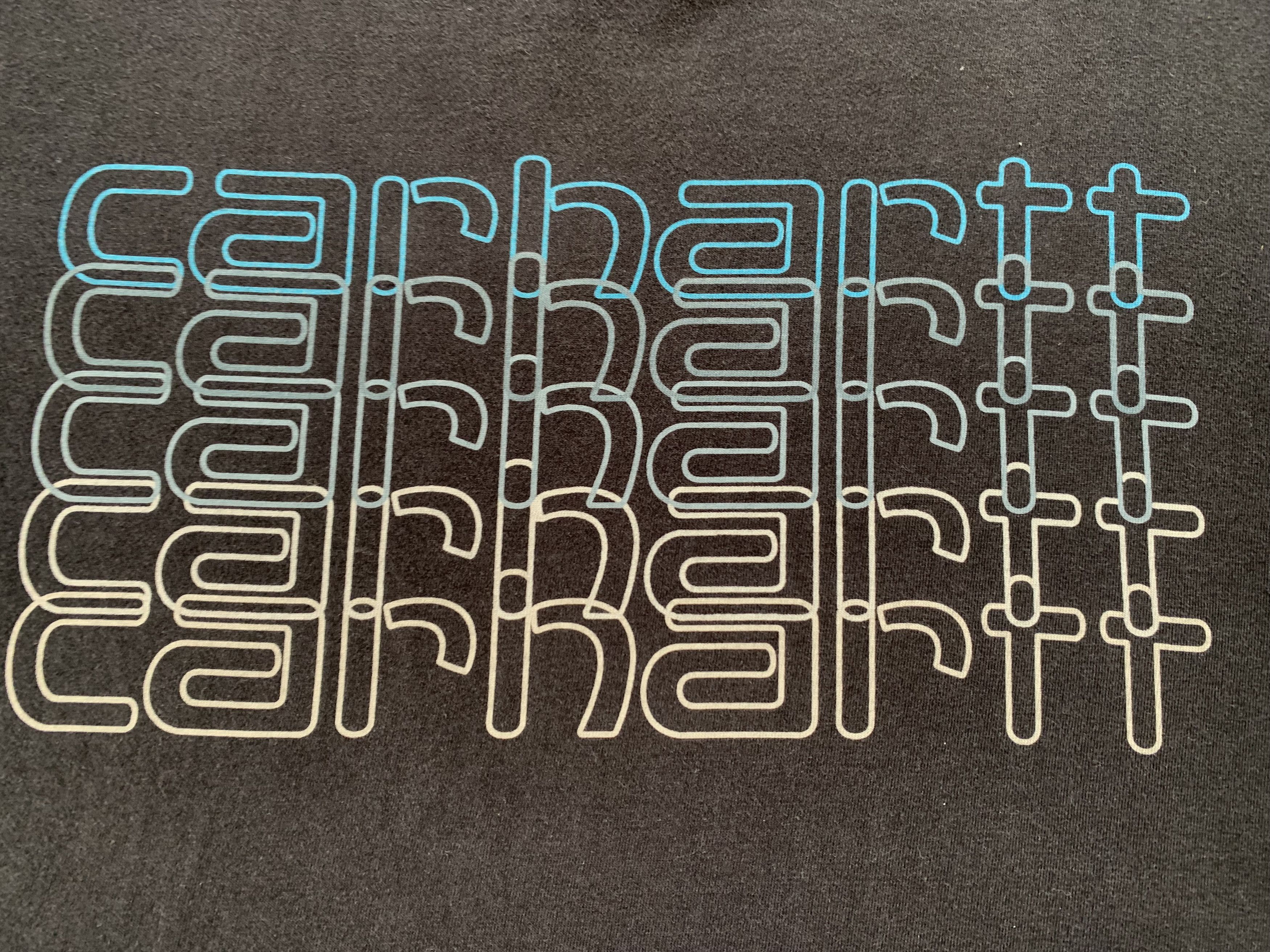 Carhartt × Vintage Vintage Carhartt Fade Script Multi Logo Cotton T-Shirt Size US XL / EU 56 / 4 - 5 Thumbnail