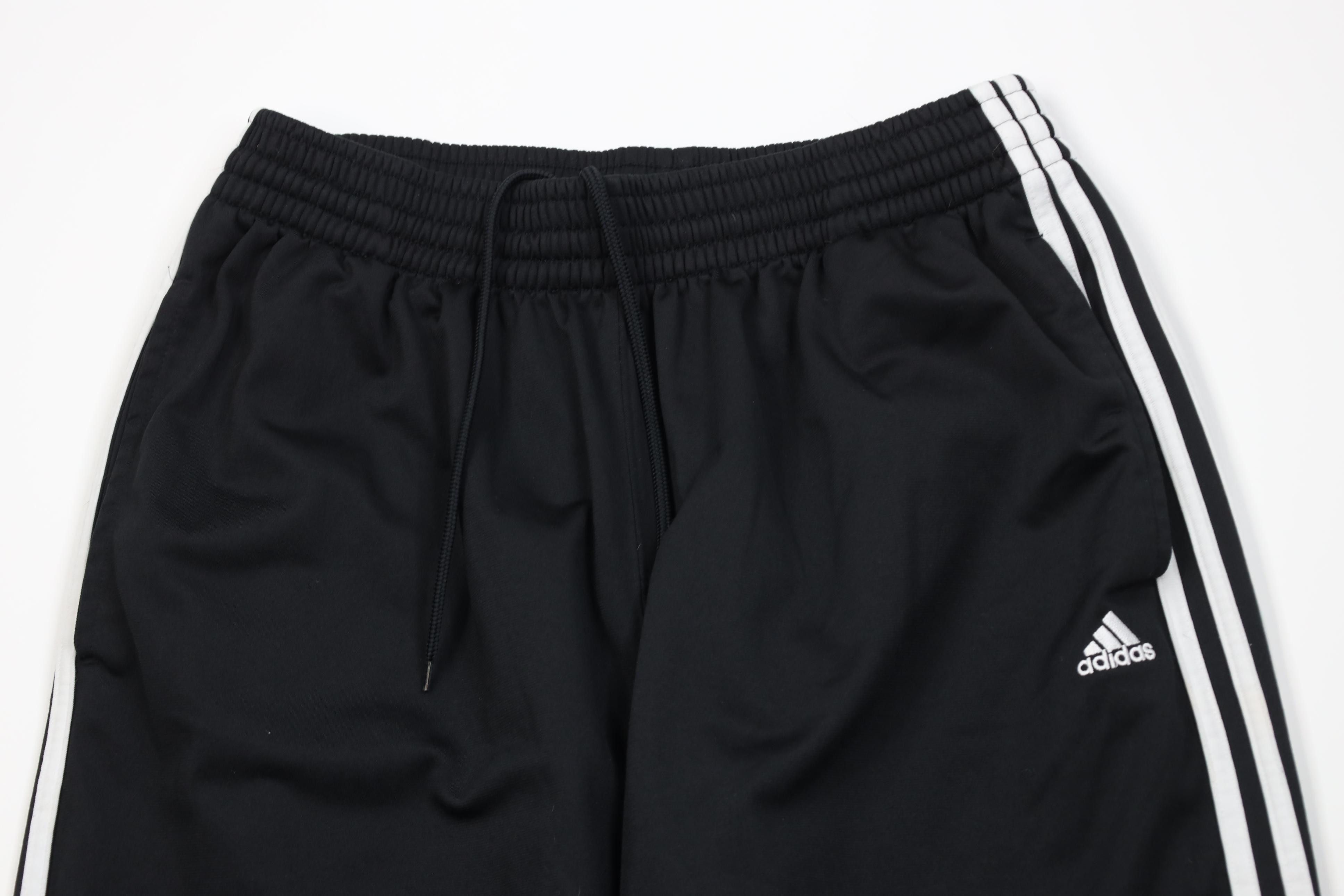 Adidas Vintage Y2K Adidas Striped Wide Leg Sweatpants Pants Black Size US 36 / EU 52 - 2 Thumbnail