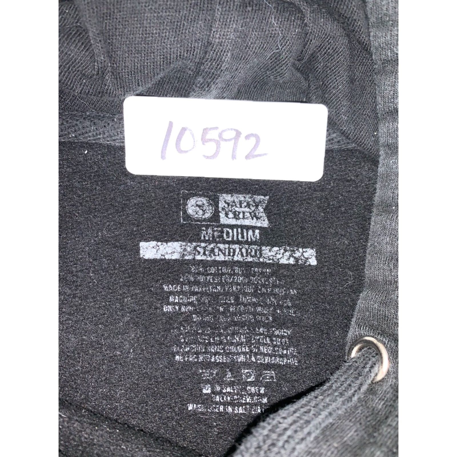 Vintage Salty Crew Hoodie Mens M Black Graphic Print Pockets Pullover Size US M / EU 48-50 / 2 - 3 Thumbnail