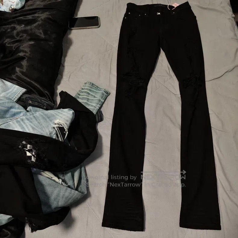 Amiri Amiri Size 29 Knee damage jeans Size US 29 - 1 Thumbnail