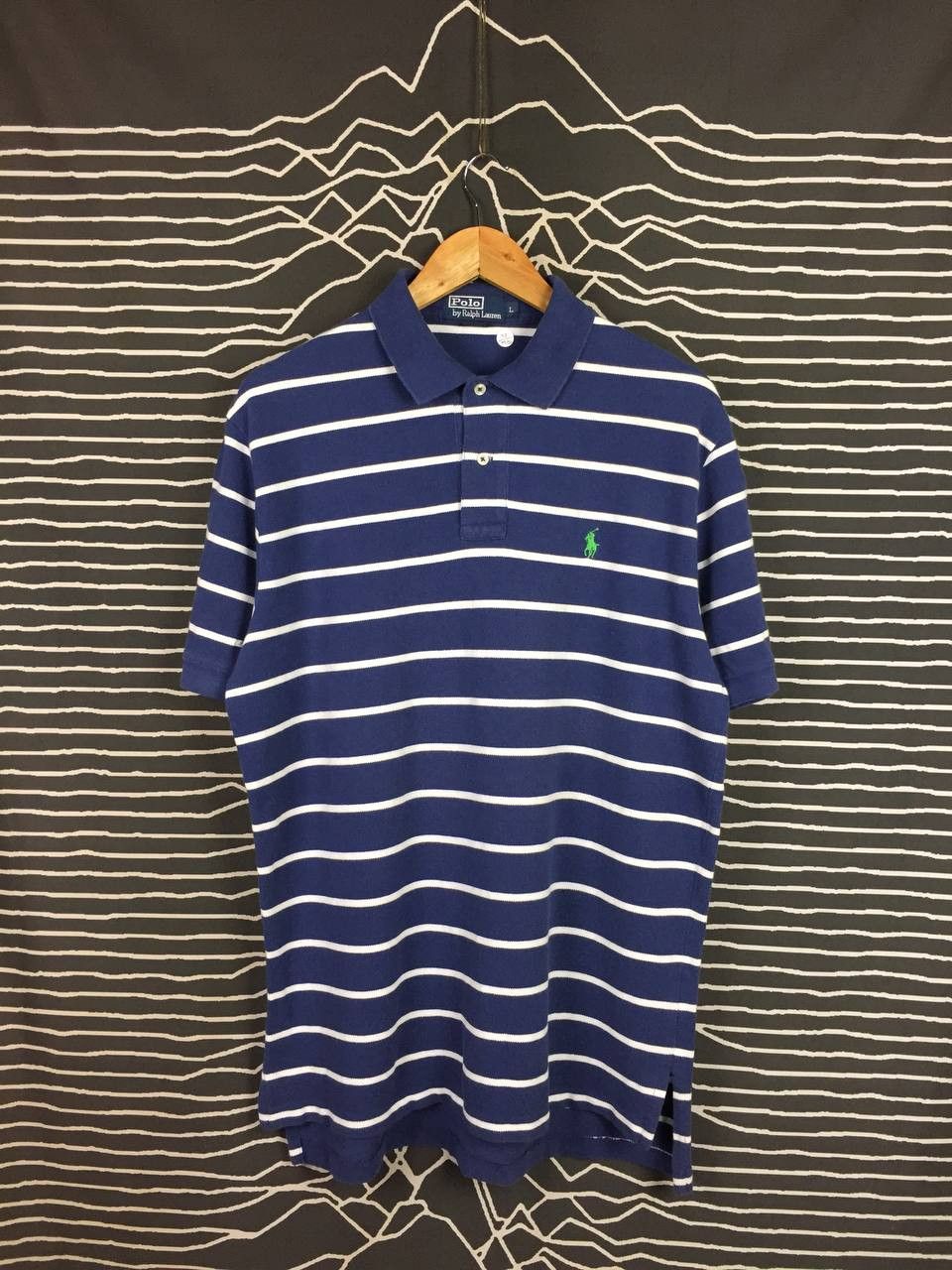 Polo Ralph Lauren Vtg Polo Ralph Lauren Small Logo Striped Polo Shirt Size L Size US L / EU 52-54 / 3 - 2 Thumbnail
