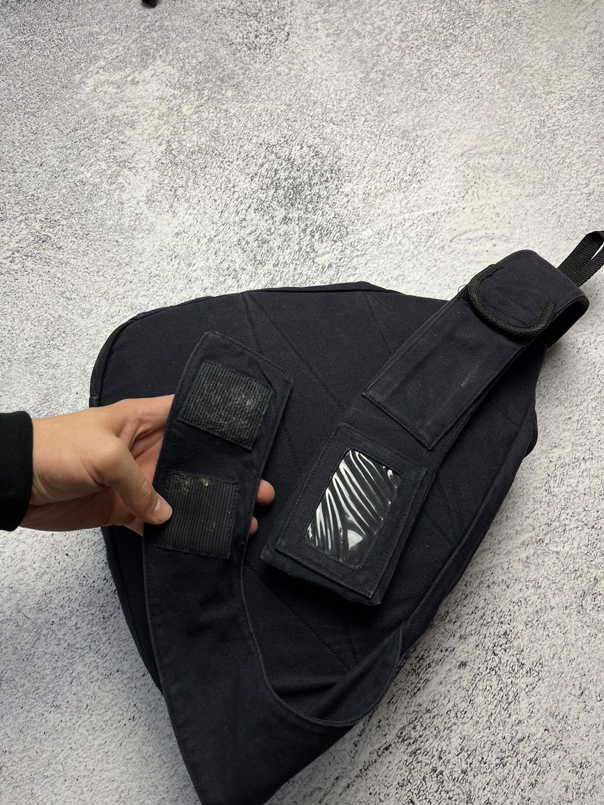 Other Vintage multi pocket Avantgarde black sling bag Y2K Size ONE SIZE - 11 Thumbnail