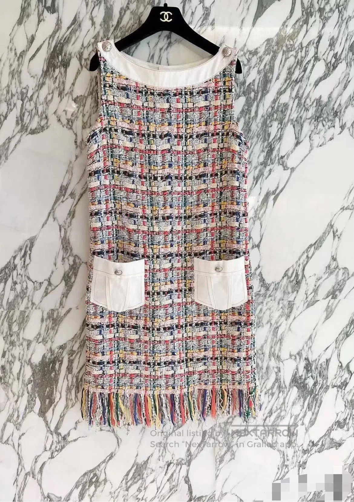 Chanel Chanel Runway Fringe Tweed Dress. Size XS / US 0-2 / IT 36-38 - 9 Thumbnail