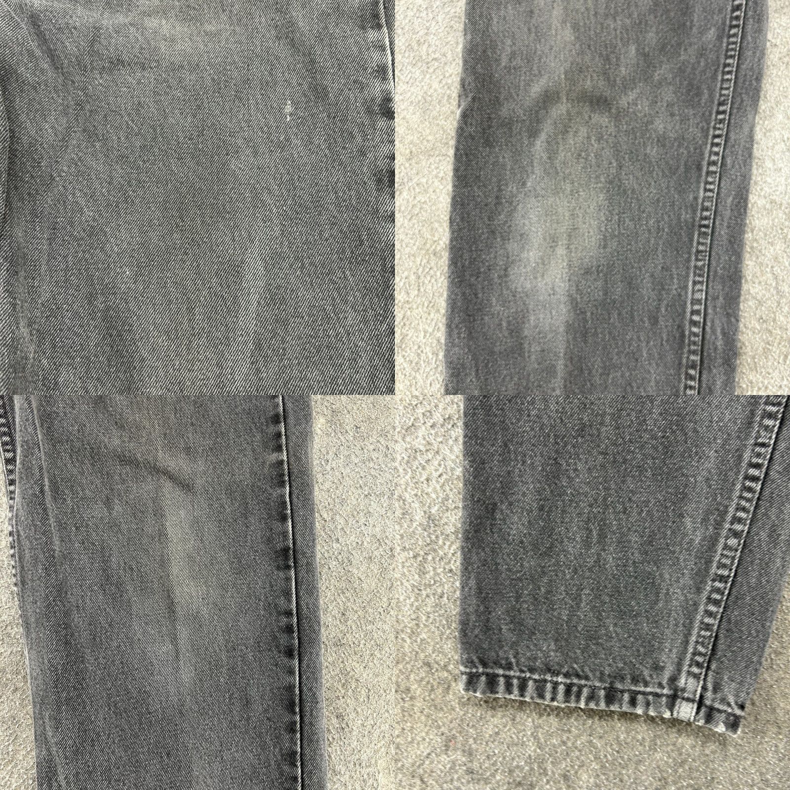 Levi's VINTAGE Levi's 550 Jeans Men 34x32 Black Relaxed Tapered Distressed 90s Jeans Size US 34 / EU 50 - 9 Thumbnail