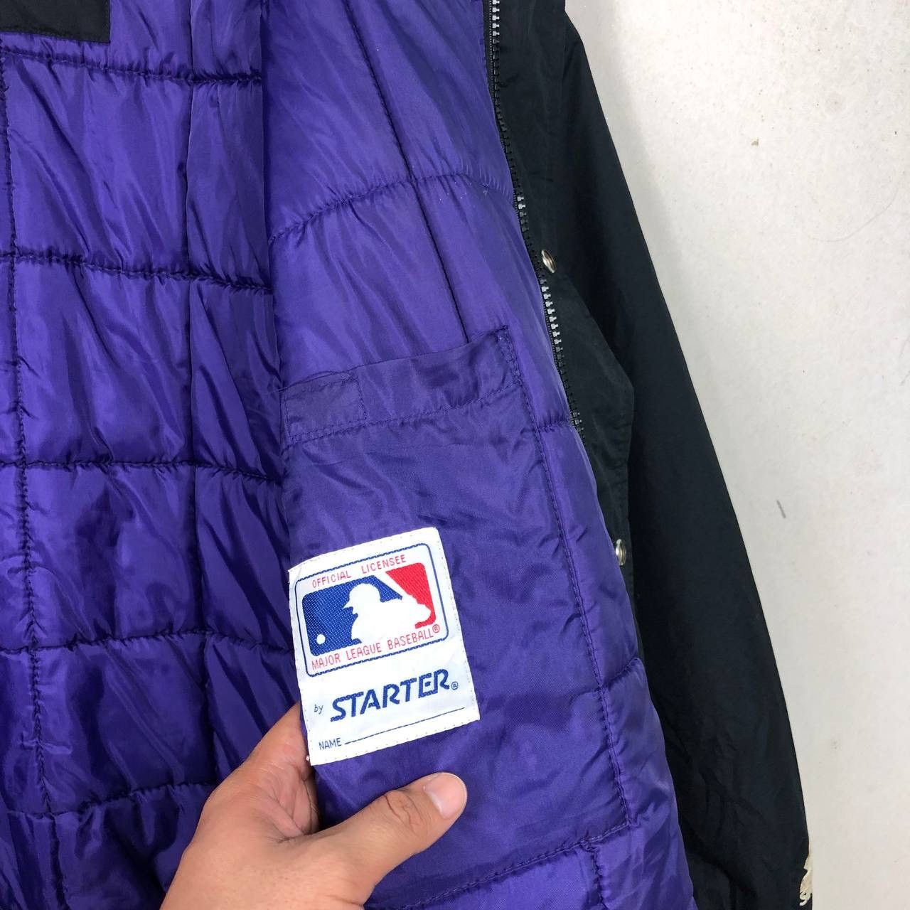 Starter Vintage 90s Starter MLB Rockies Bomber Jacket Size US M / EU 48-50 / 2 - 10 Thumbnail