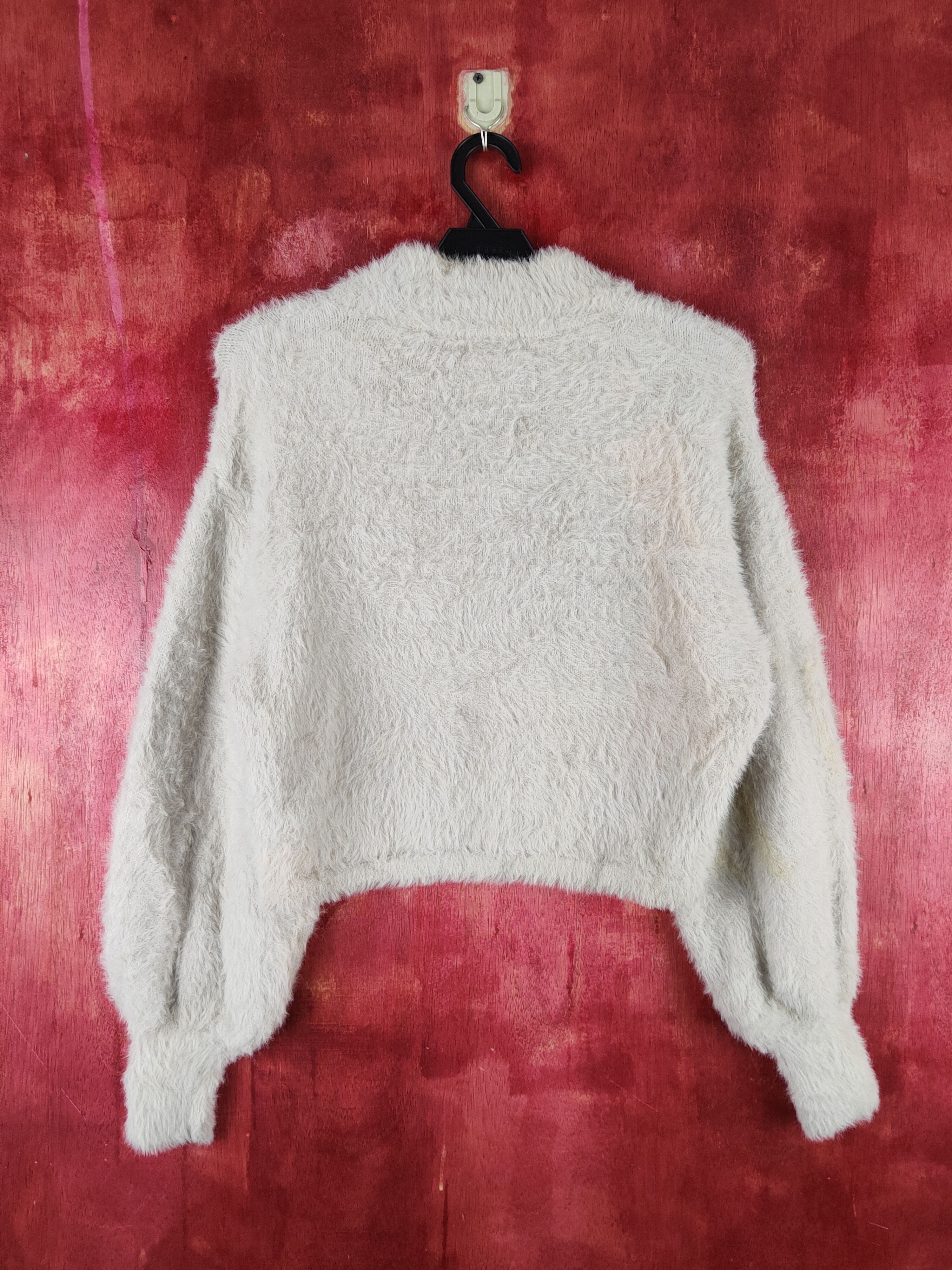 Japanese Brand Free's Mart Gray Shag Shaggy Fur Mohair Knitwear #S1924 Size S / US 4 / IT 40 - 7 Thumbnail
