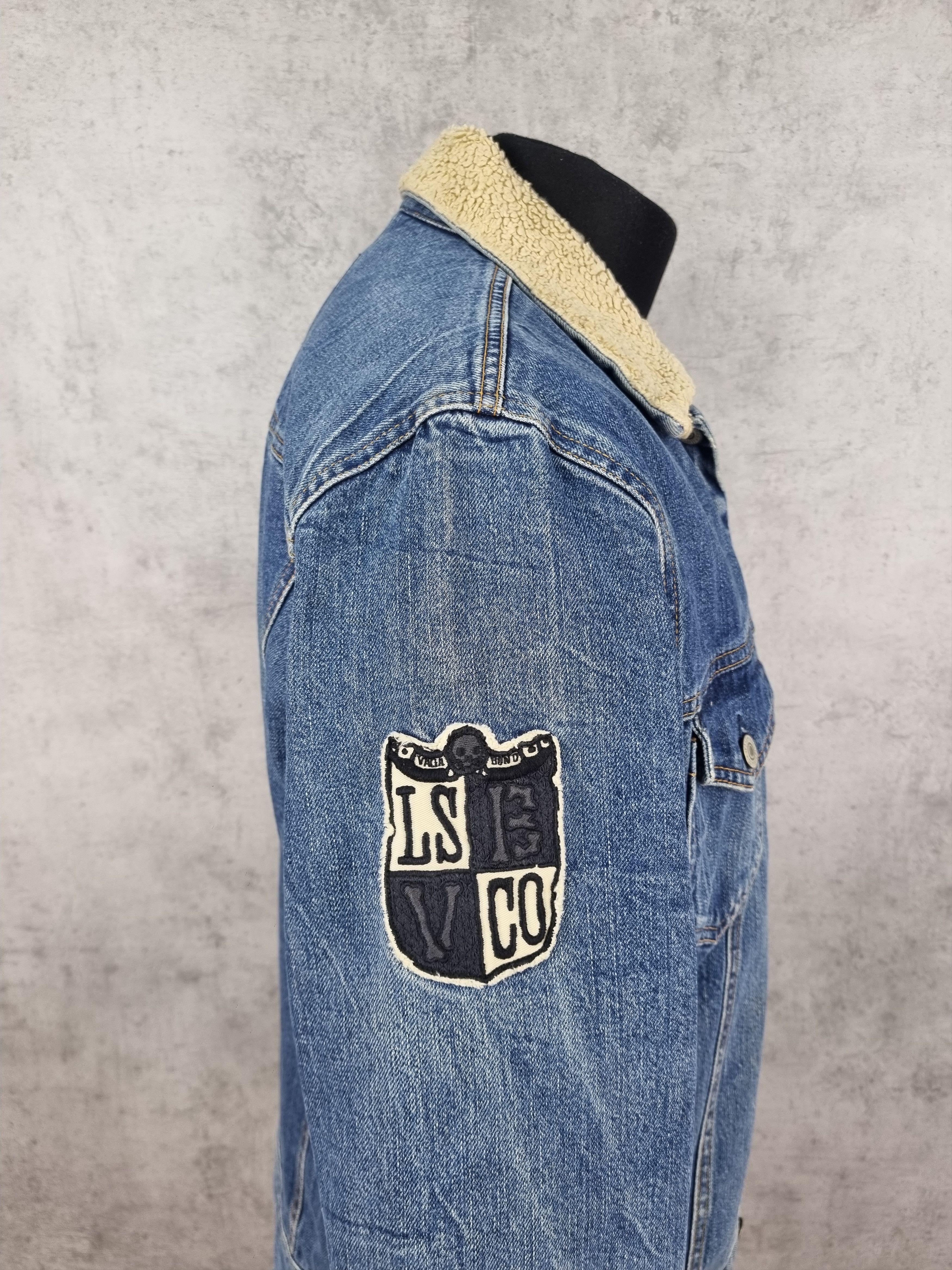 Levi's × Levi's Vintage Clothing × Vintage Distressed Faded Dirty Levi's Plaid Inside Sherpa Collar Size US M / EU 48-50 / 2 - 16 Thumbnail