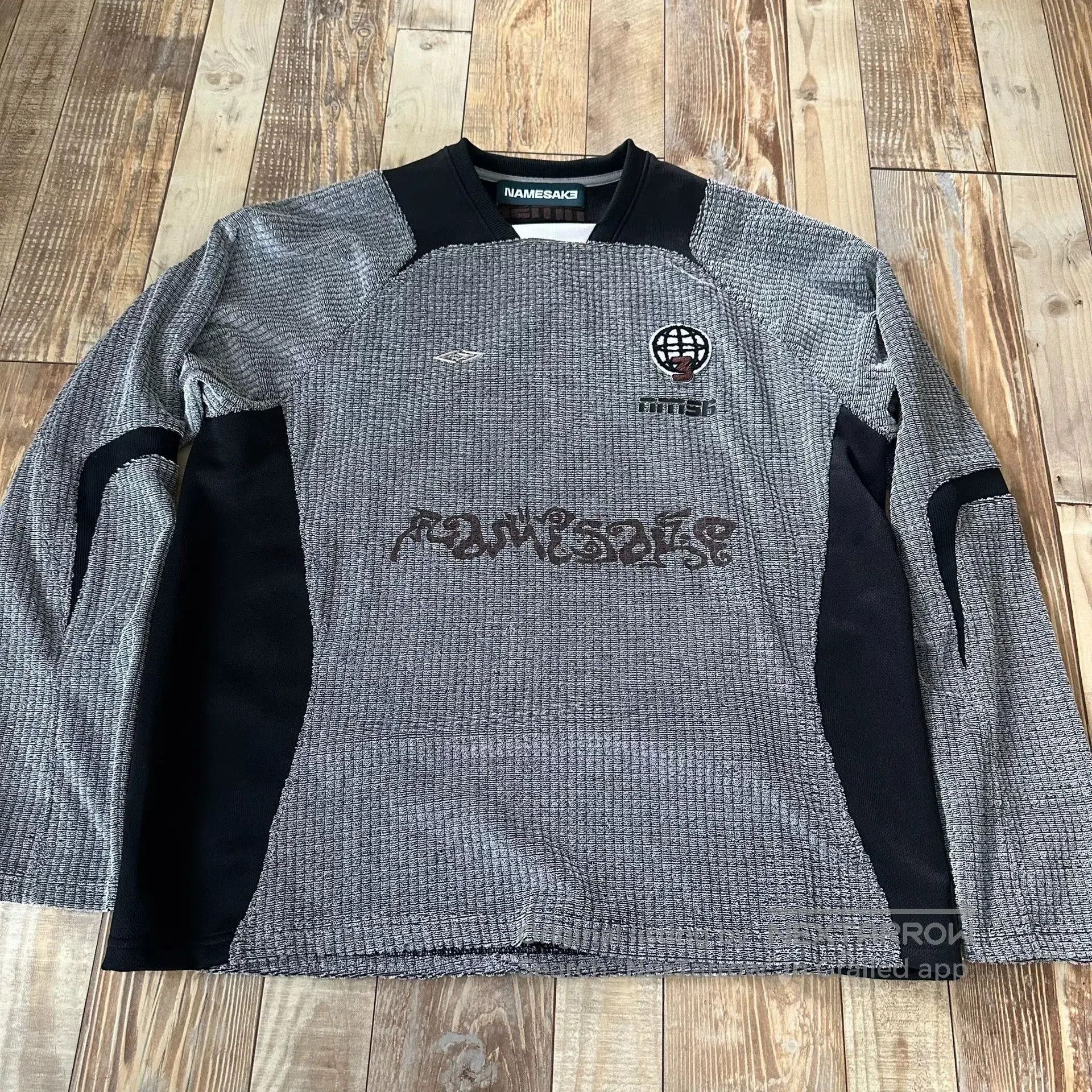 NAMESAKE Namesake Gray Black Retro Jersey Longsleeve. Size US S / EU 44-46 / 1 - 5 Thumbnail