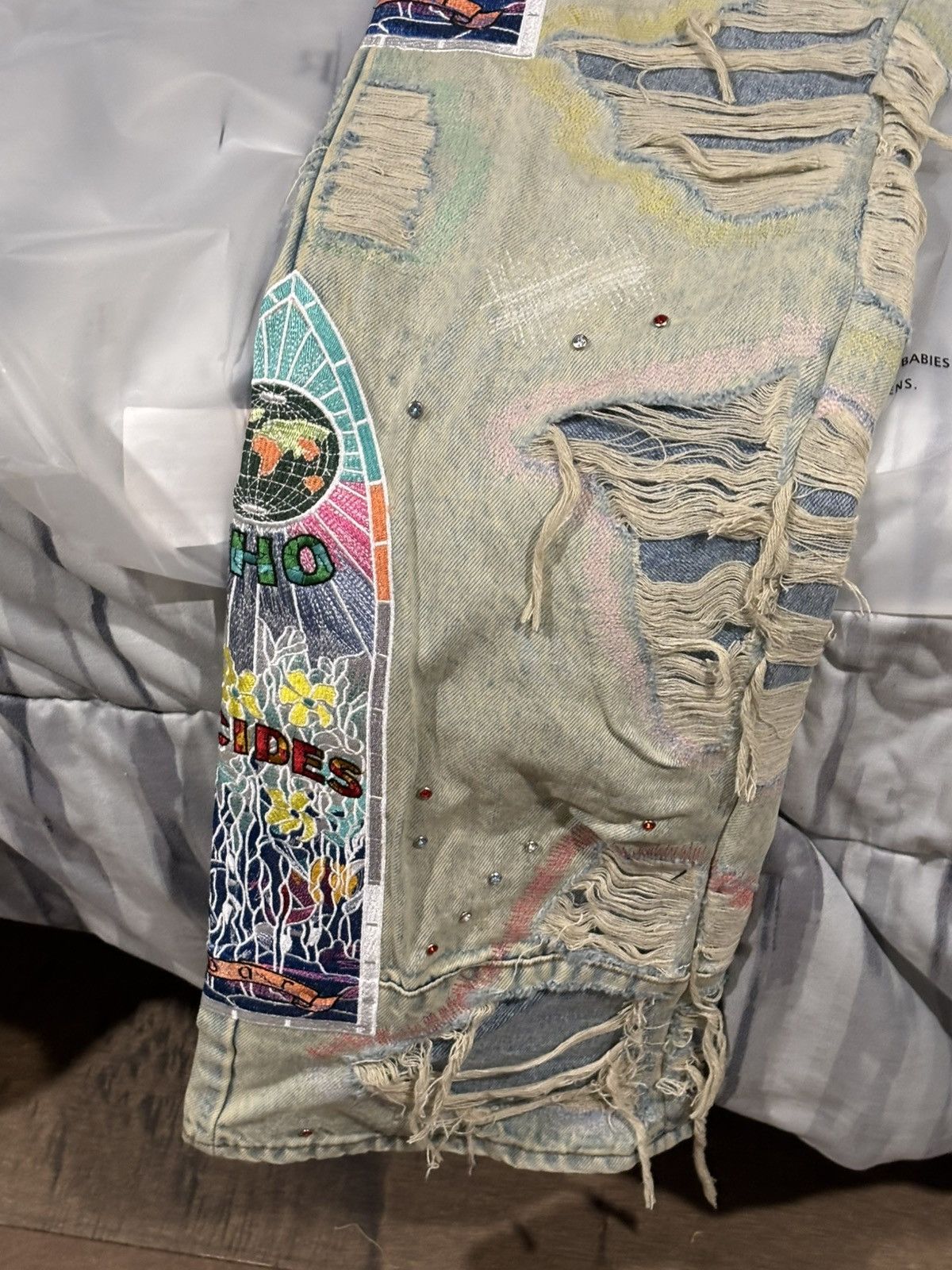 Who Decides War Ev Bravado Who Decides War Stud Distressed Denim Size US 36 / EU 52 - 5 Thumbnail
