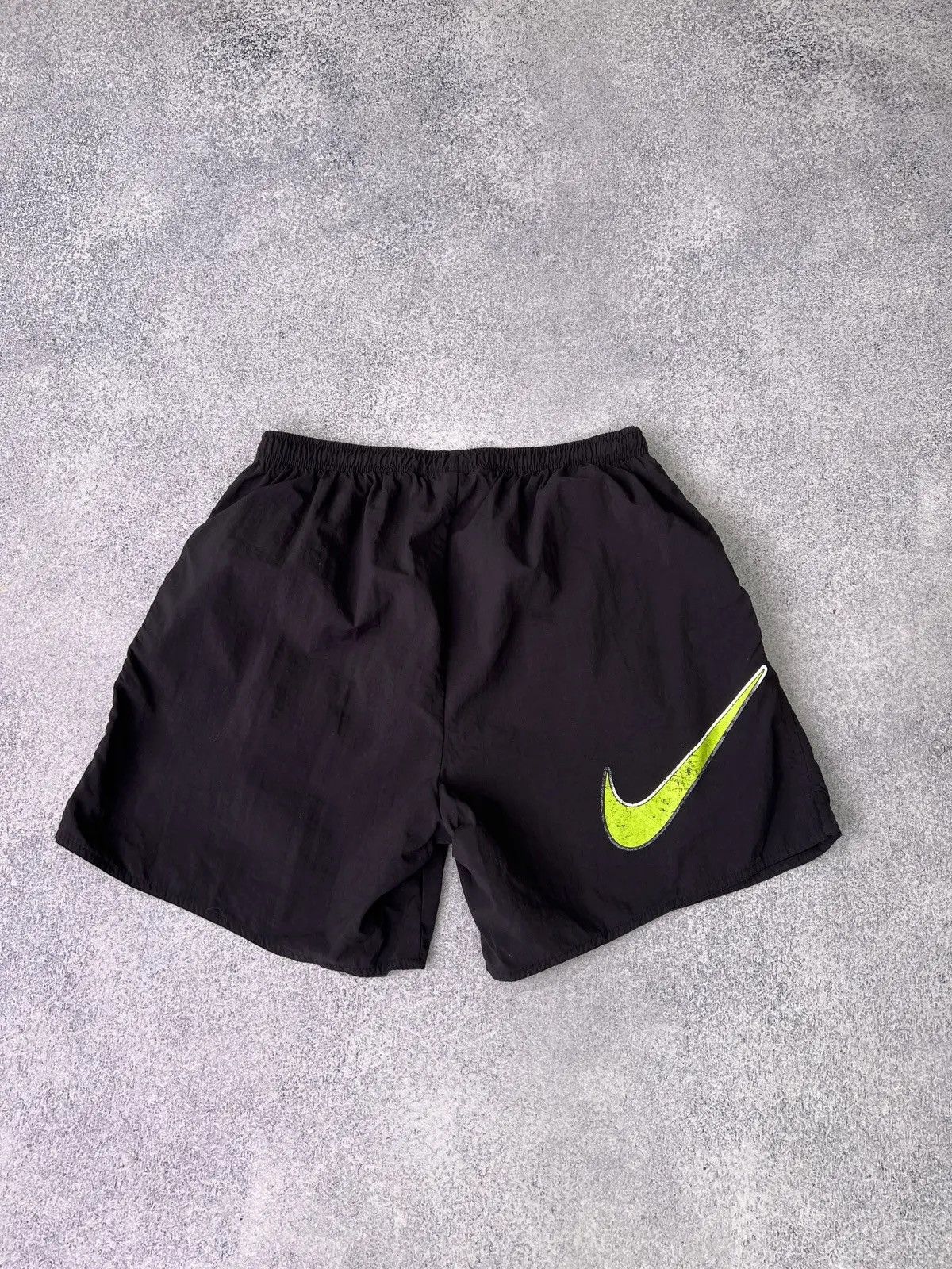 Nike × Vintage Vintage Nike 90s style big swoosh shorts Size US 34 / EU 50 - 9 Thumbnail