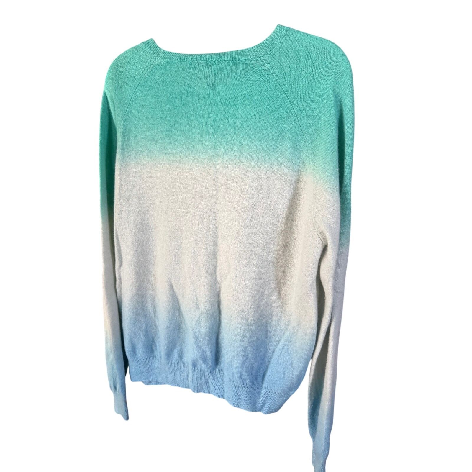 Autumn Cashmere 0266 Crush Cashmere 100% Cashmere OmbreCrewneck Size 3 Large Size L / US 10 / IT 46 - 3 Thumbnail