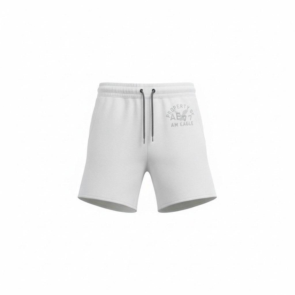 American Eagle Outfitters American Eagle AE 77 White Fleece Shorts Men’s Size Medium Size US 32 / EU 48 - 1 Thumbnail