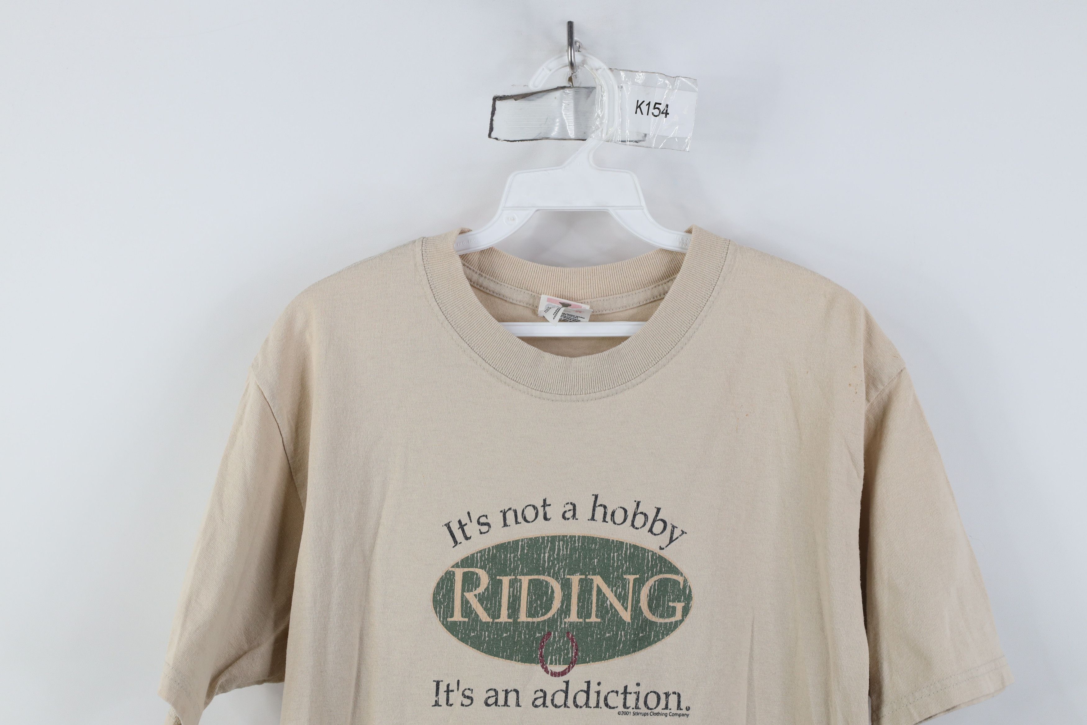 Vintage Vintage Y2K 2001 It's Not a Hobby Horse Riding T-Shirt Size M / US 6-8 / IT 42-44 - 2 Thumbnail