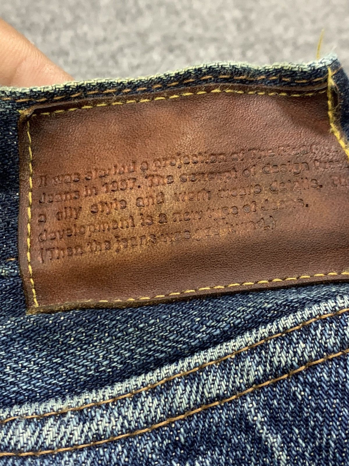 Grailed DISTRESSED DENIM SINGLE POCKET & BACKLE BACK. Size US 30 / EU 46 - 8 Thumbnail