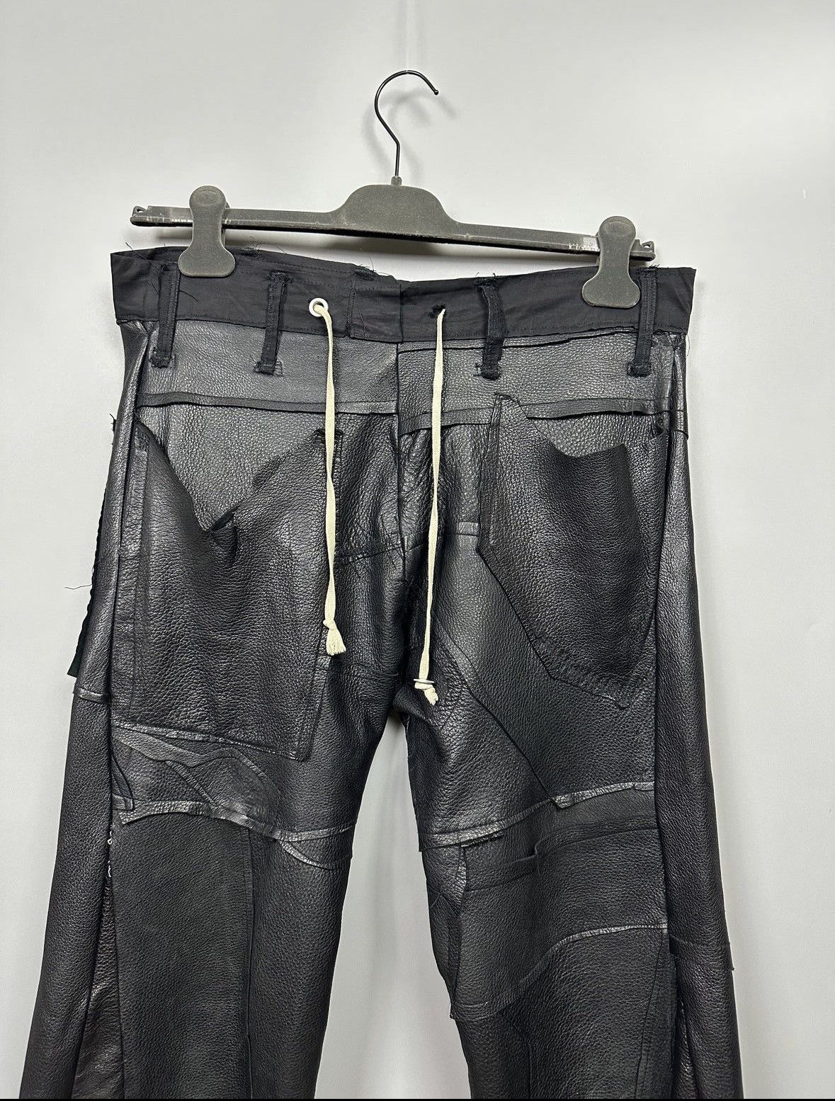 Rick Owens SWAMPGOD Leather Pants Size US 32 / EU 48 - 8 Thumbnail