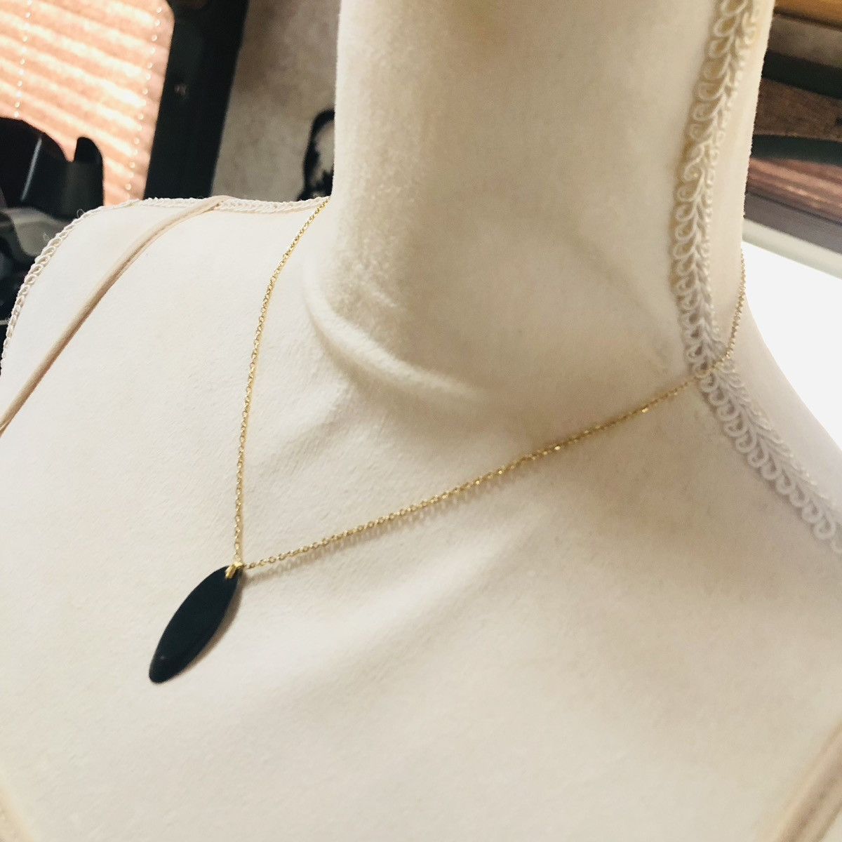 Handmade Handcrafted vintage petrified wood pendant on chain necklace Size ONE SIZE - 3 Thumbnail