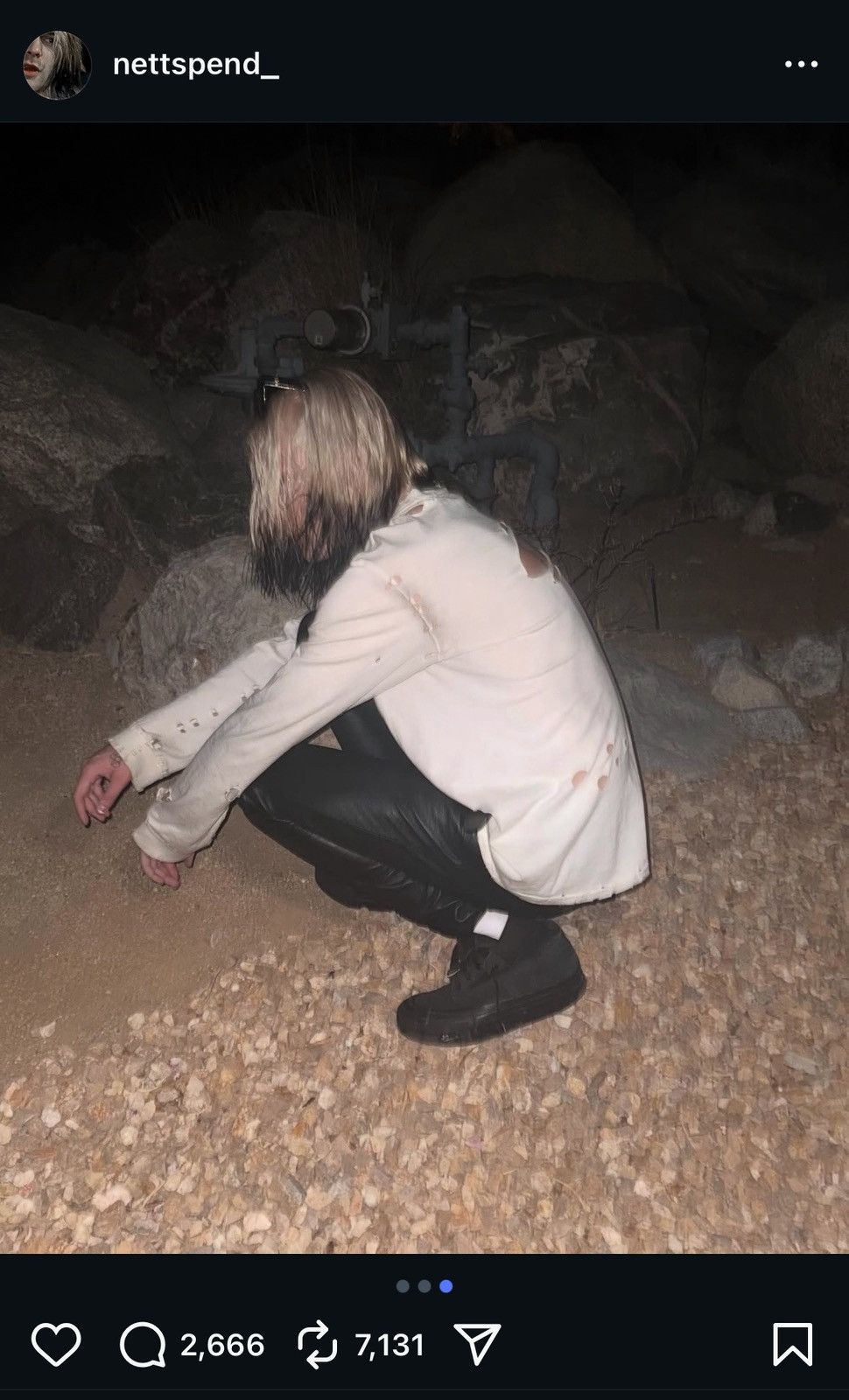 Number (N)ine number (n)ine ss02 modern age destroyed long sleeve Size US M / EU 48-50 / 2 - 14 Thumbnail