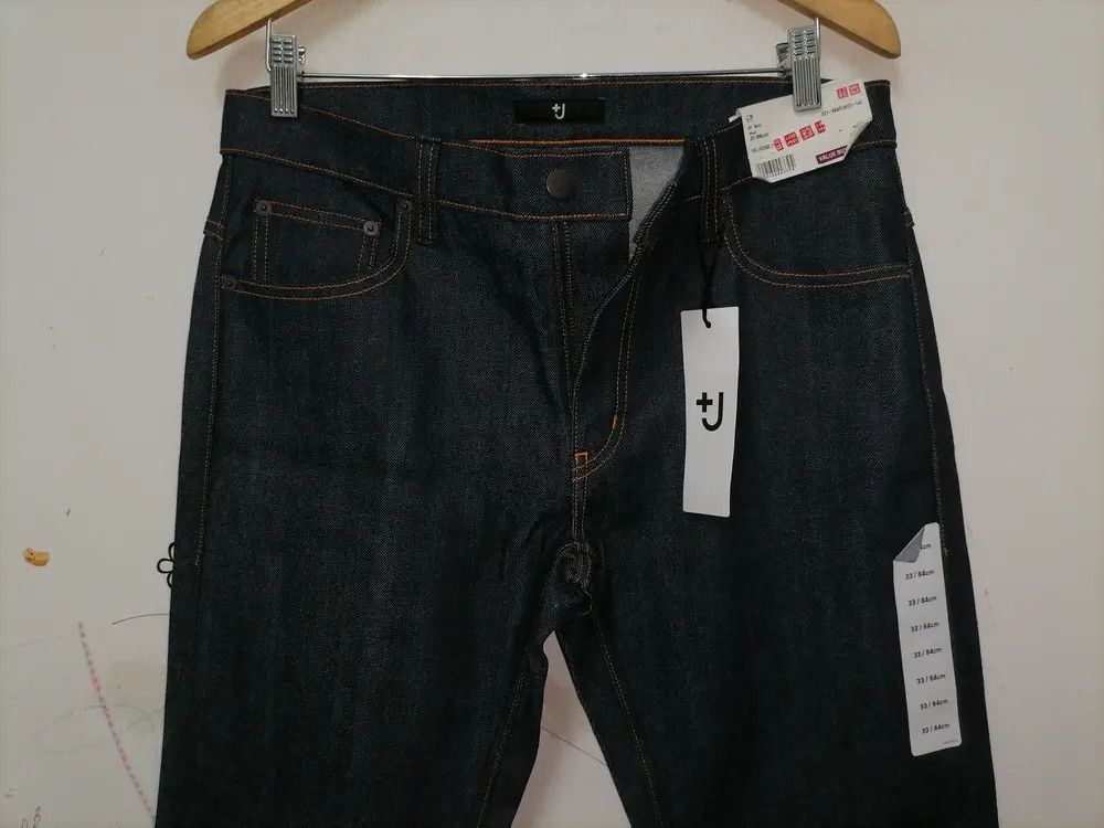 If Six Was Nine × Japanese Brand × Jil Sander Jil Sander X Uniqlo Selvedge Denim Jeans Size US 33 - 3 Thumbnail