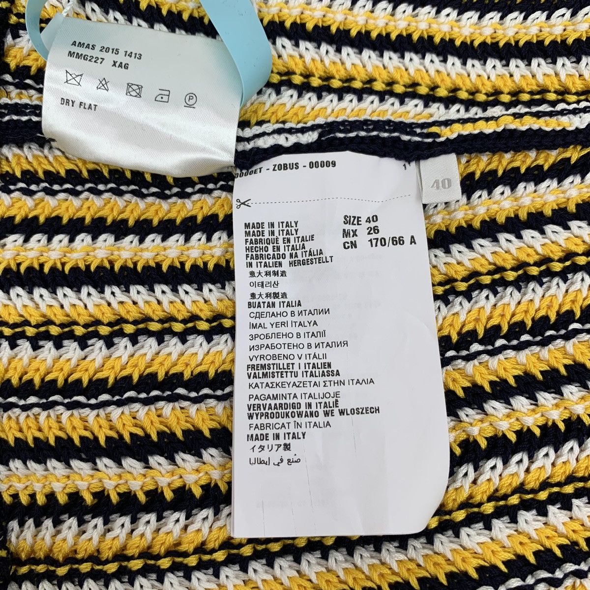 Miu Miu Miu Miu Color Block Striped Cotton Knit Mini Skirt K26WX Size 27" / US 4 / IT 40 - 6 Thumbnail