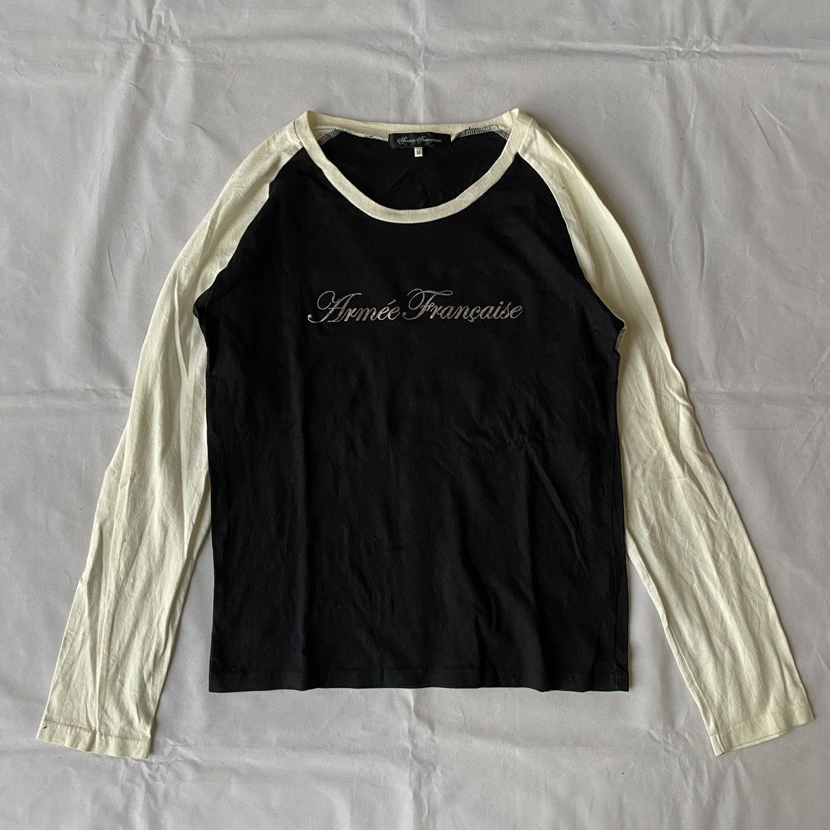 Hysteric Glamour × Japanese Brand × Le Grande Bleu (L.G.B.) Designer Armee Francaise Cross Poem Long Sleeve Tees Size US M / EU 48-50 / 2 - 2 Thumbnail