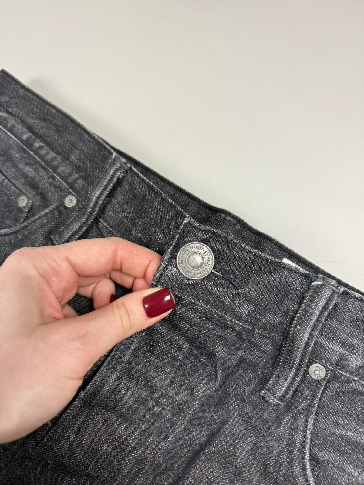 Allsaints × Japanese Brand Allsaints Black NLS Split Men’s Jeans Size 32 Size US 32 / EU 48 - 9 Thumbnail
